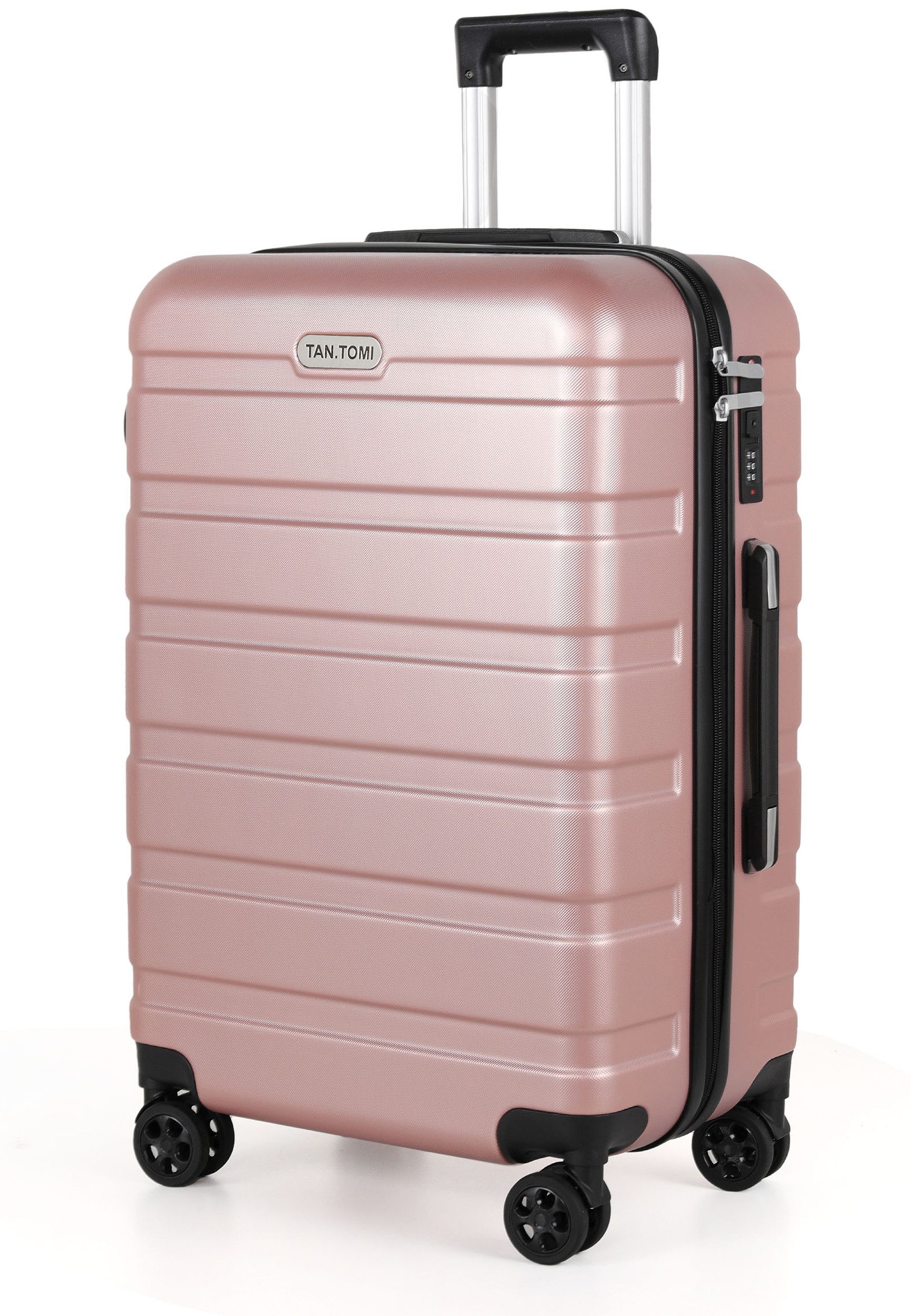 TAN.TOMI Handgepäckkoffer S/M/L/Set Koffer Hartschale Leicht Reisekoffer ABS Geräumig Haltbar, Trolley Handgepäck Große Kapazität