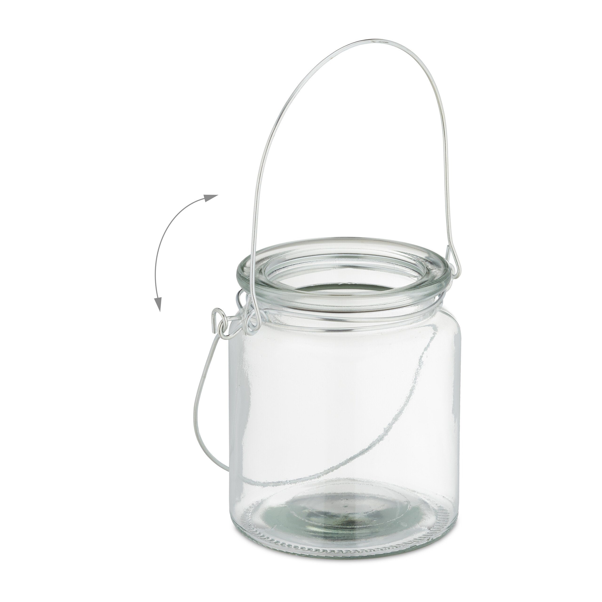 relaxdays Windlicht Glas 12er Set
