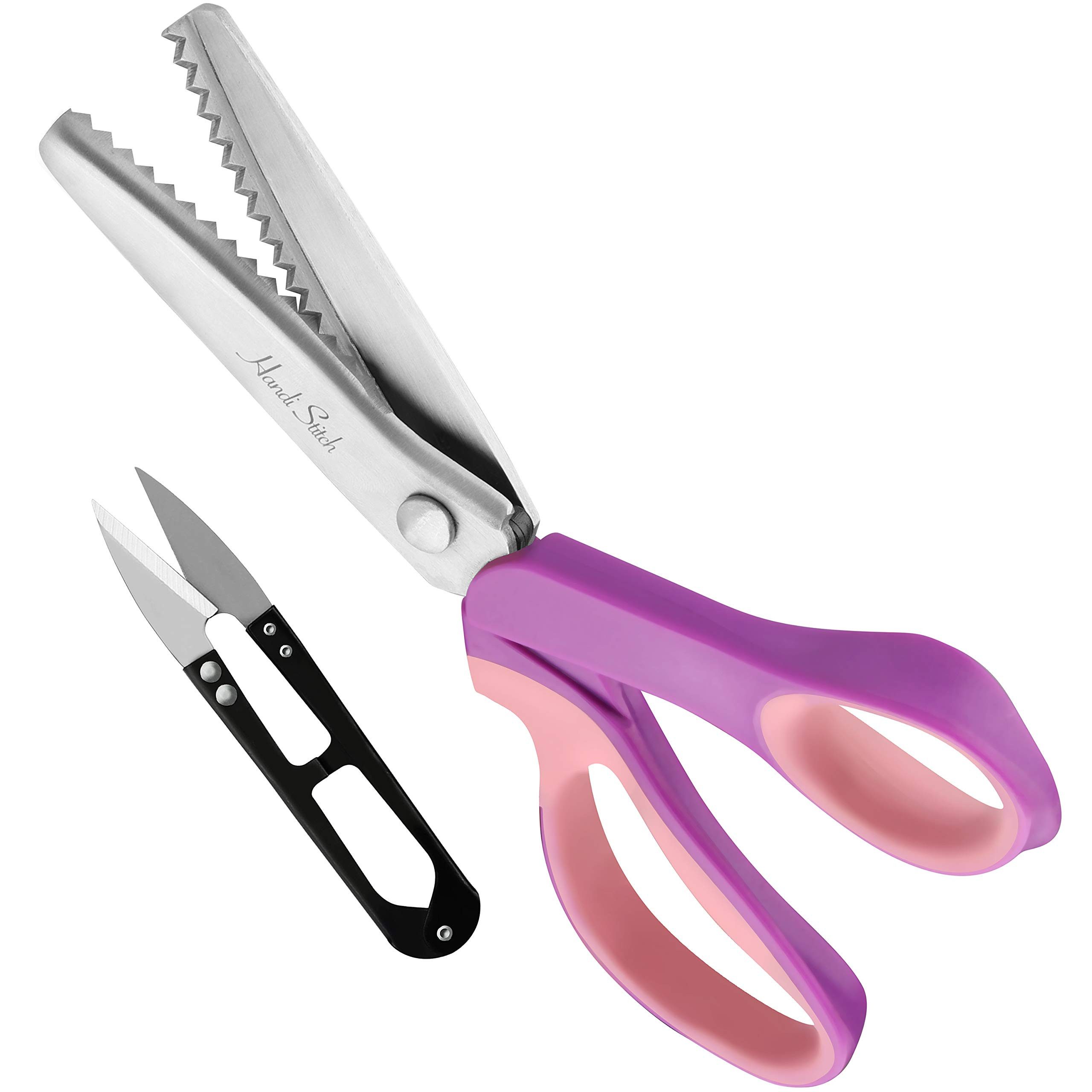 Handi Stitch Ножницы для ткани Zackenschere mit Fadenabschneider - 22,86cm rostfreier Stahl, (1-tlg)