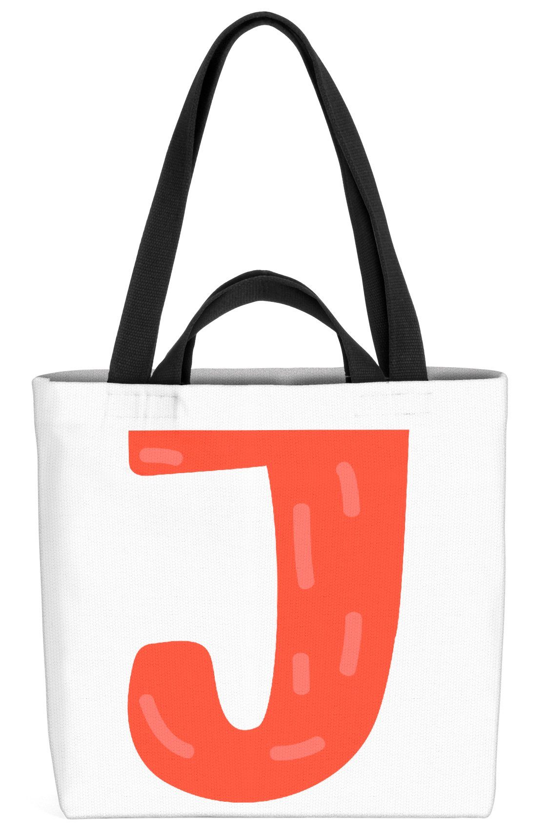 VOID Henkeltasche (1-tlg), J Alphabet Buchstabe Namen J Buchstabe Namen Farben Geburtstag Schrif