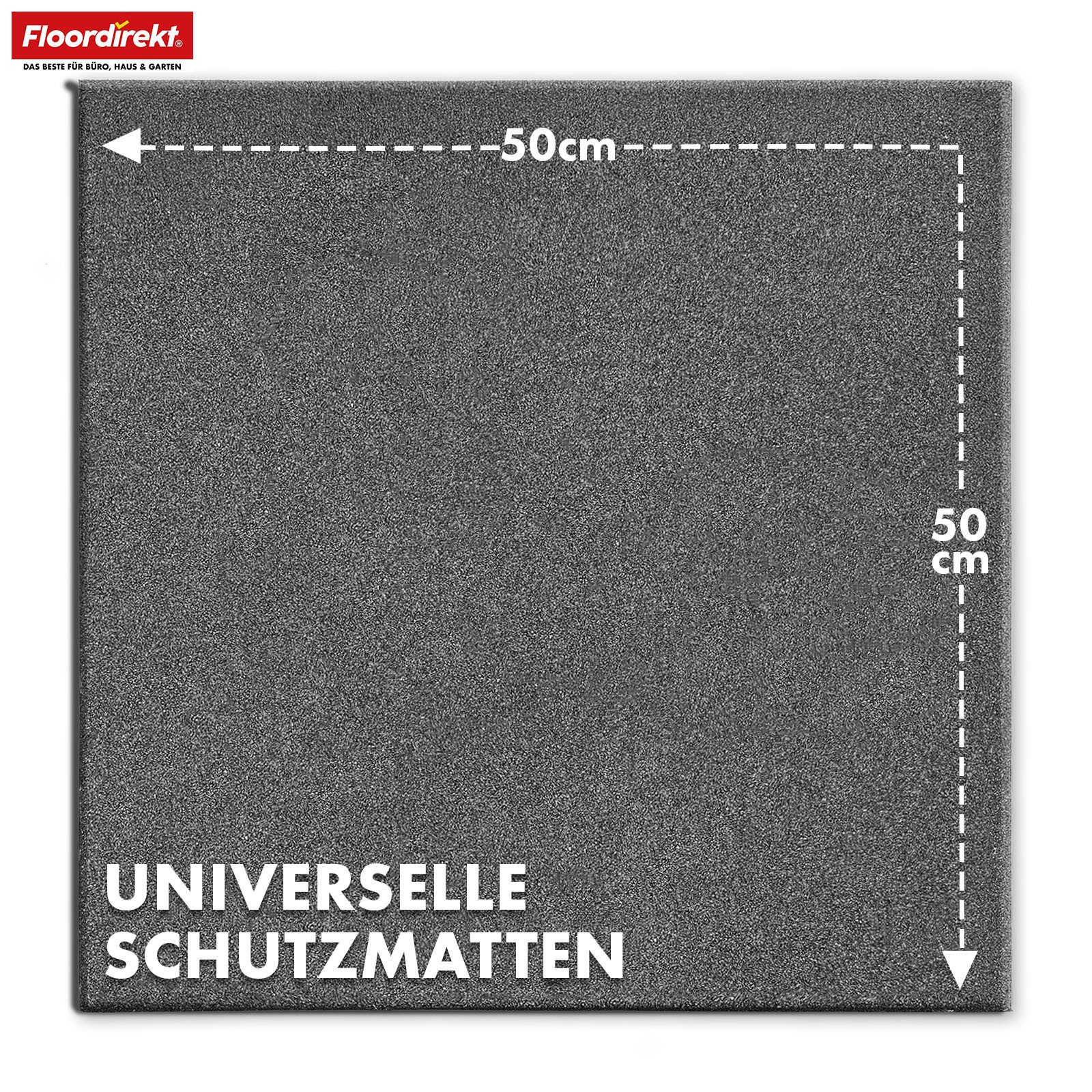 Floordirekt Outdoor-Bodenplatte Fallschutzmatte Play Protect, Bodenschutzmatte mit Drainage, verschiedene Dicken, 1-St., individuell kombinierbar, In vielen Farben, 50 x 50 cm