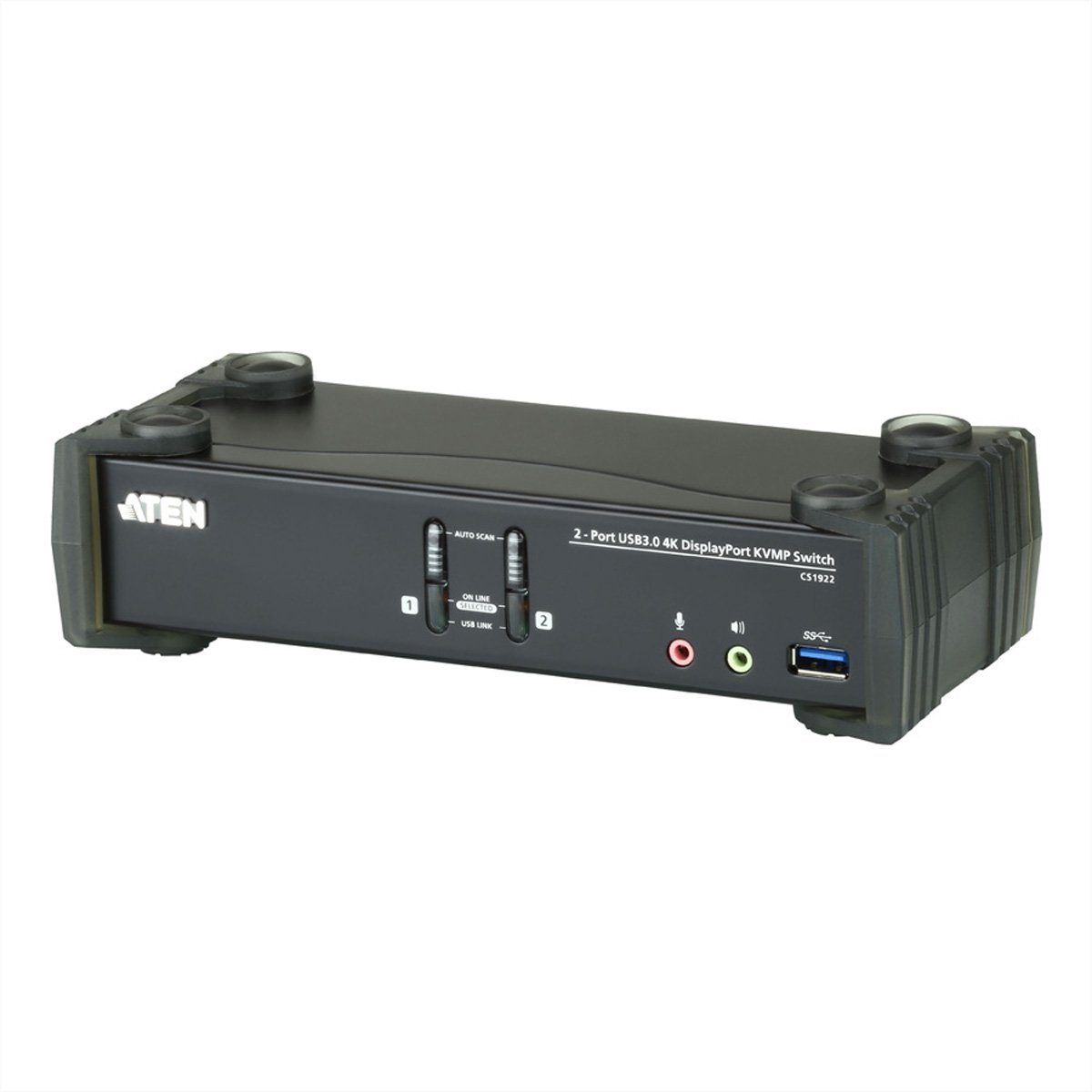 CS1922 2-Port USB 3.0 4K DisplayPort KVM Switch Computer-Adapter