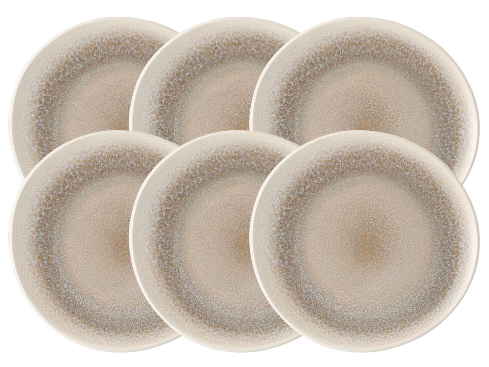 Rosenthal Teller-Set Junto Dune Teller flach 22 cm Set6, Steinzeug