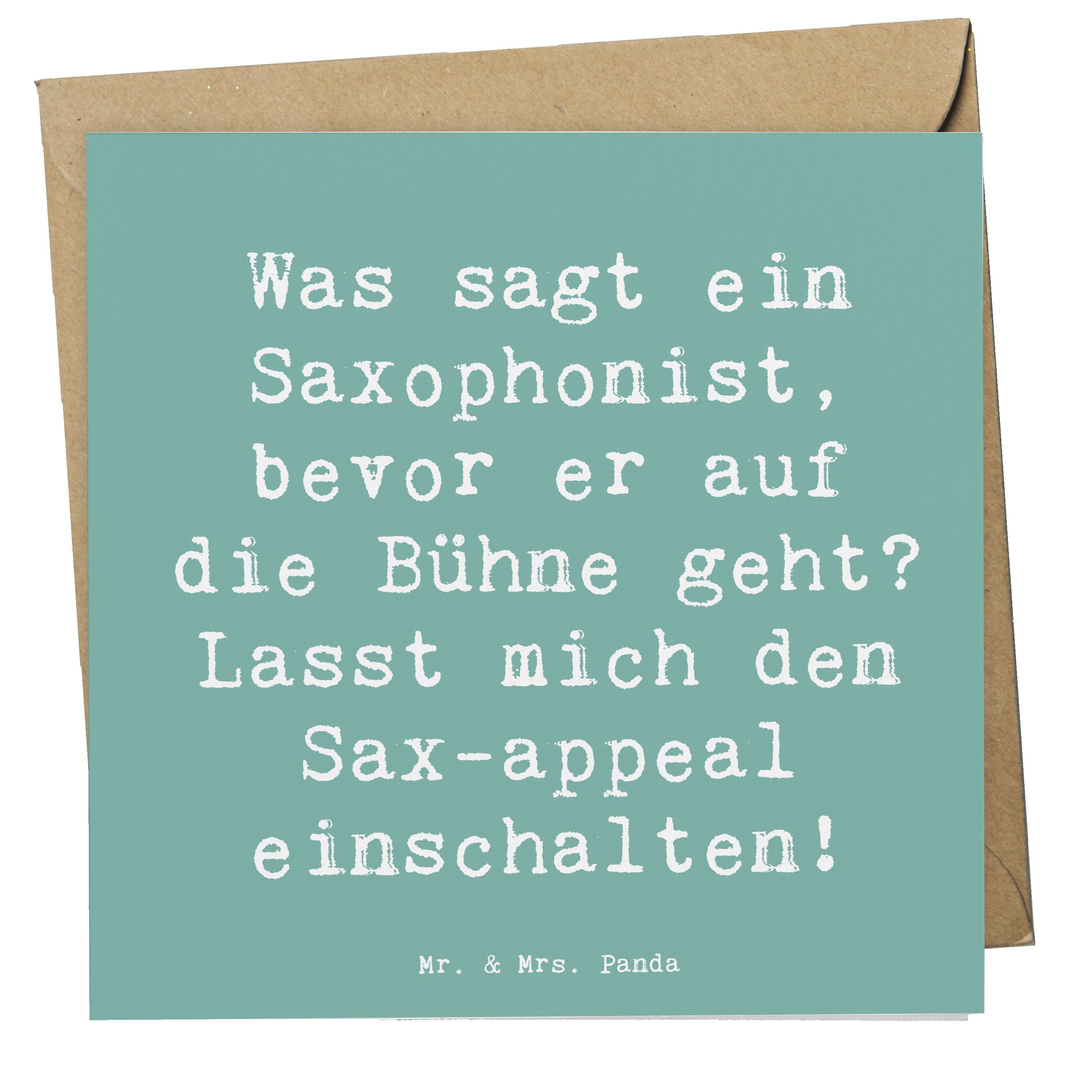 Grußkarte Magischer Saxophon-Charme - Meeresbrise - Geschenk, Musik, Geschenkid