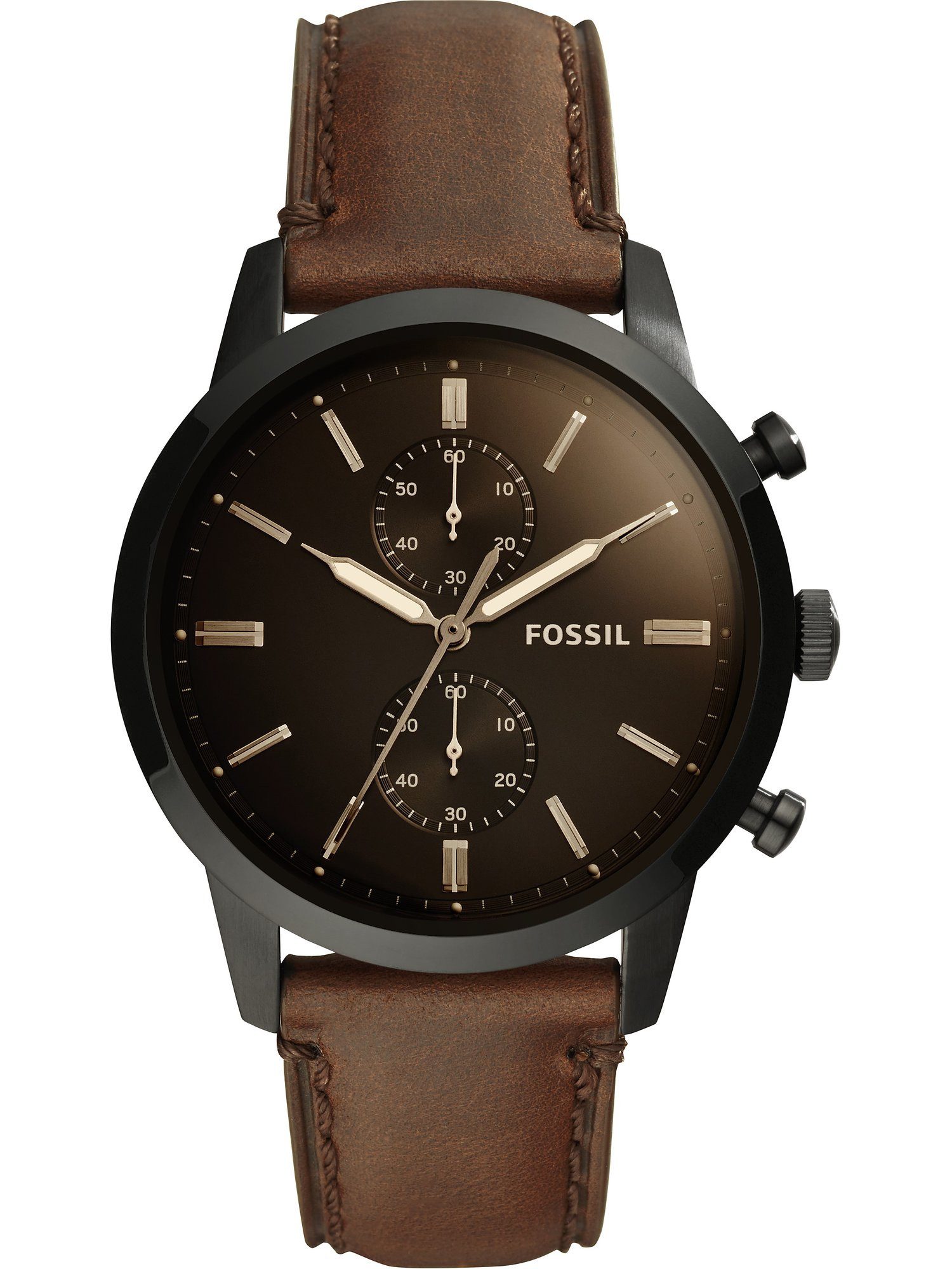 Chronograph Fossil Herren-Uhren Analog Quarz