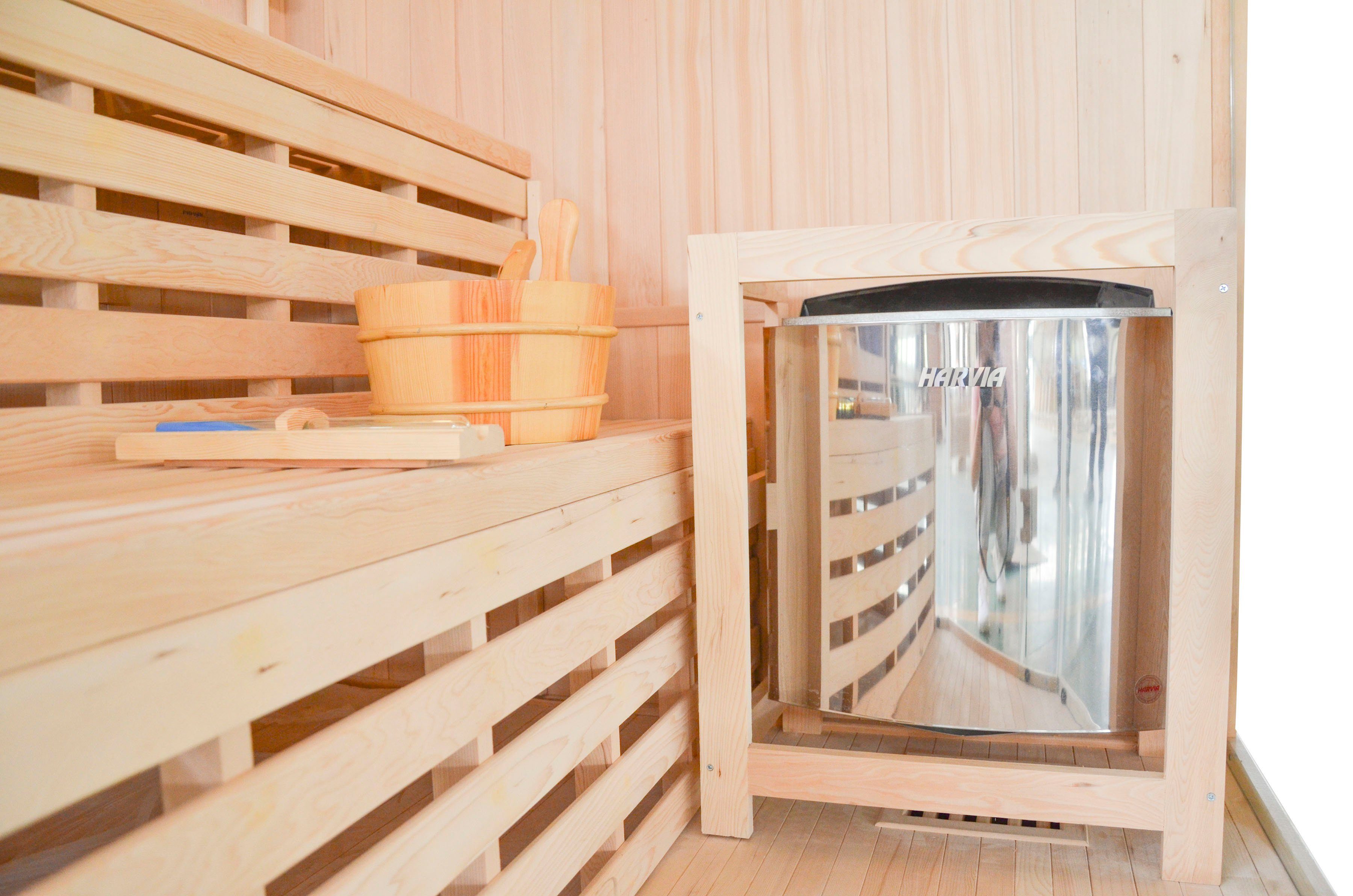Sanotechnik Sauna TALLINN, BxTxH: 150 x 150 x 200 cm, für 3 Personen