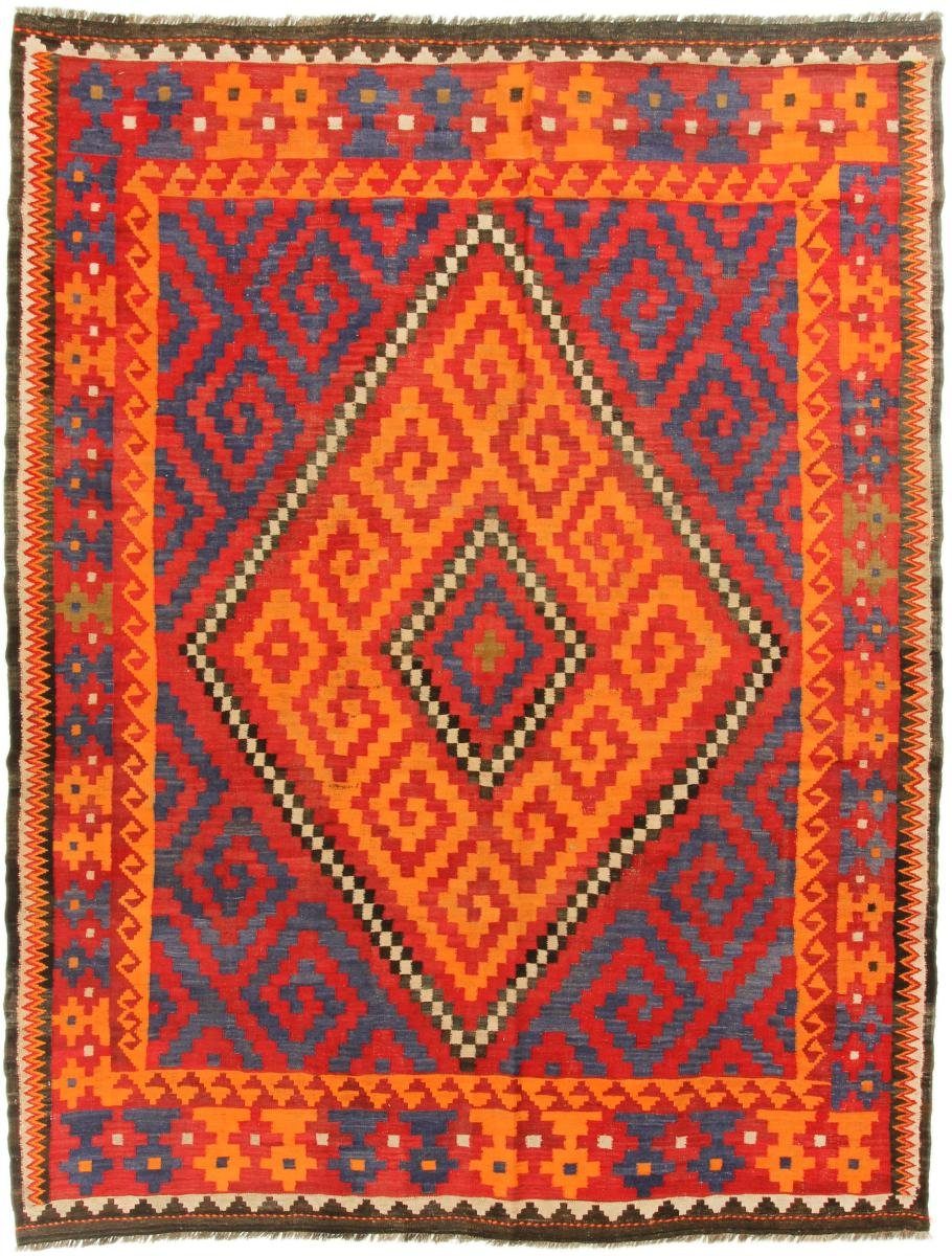 Orientteppich Kelim Afghan Antik 205x261 Handgewebter Orientteppich, Nain Trading, rechteckig, Höhe: 3 mm