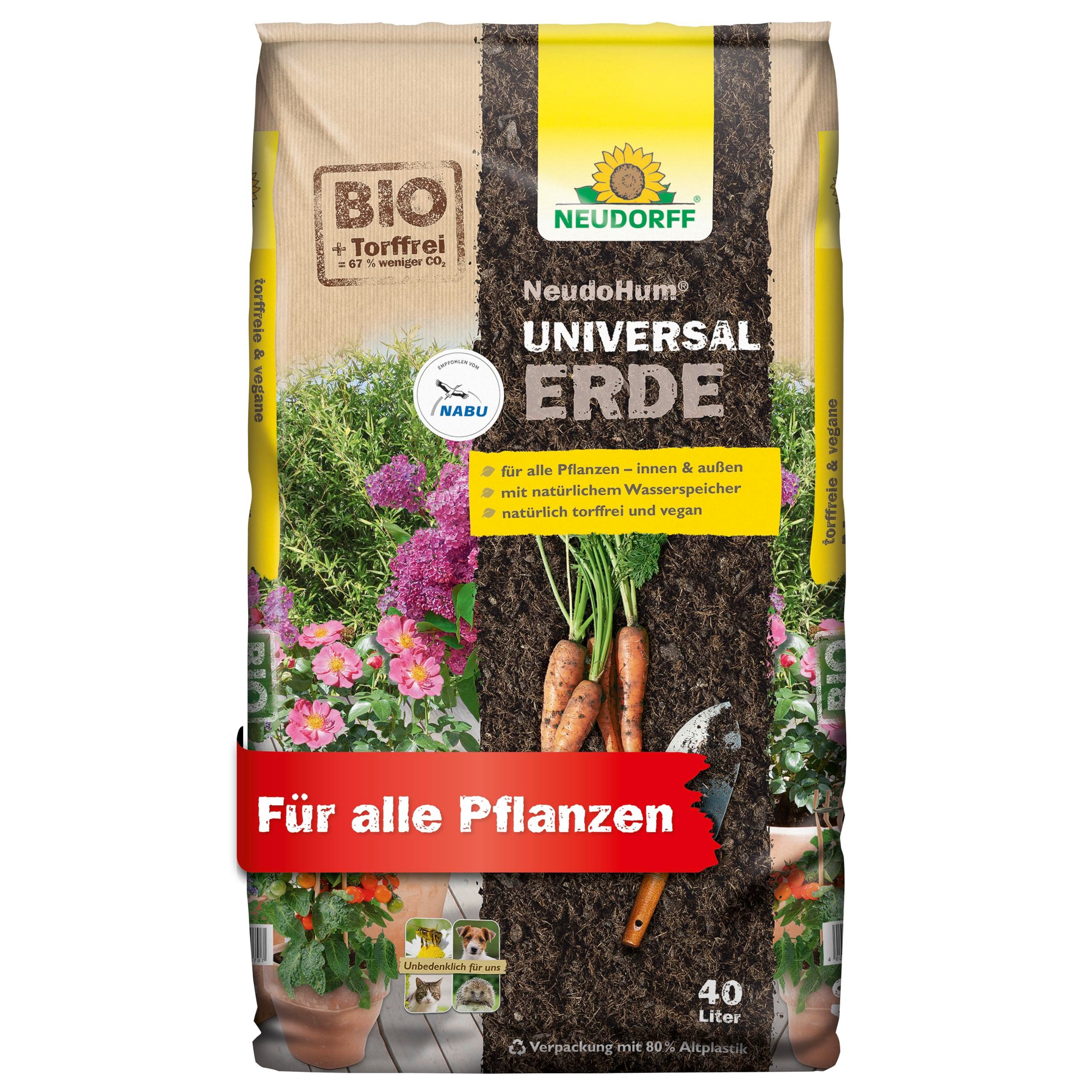 Neudorff Bio-Erde NeudoHum UniversalErde, mit Organischer Dünger, (Torffrei günstig online kaufen