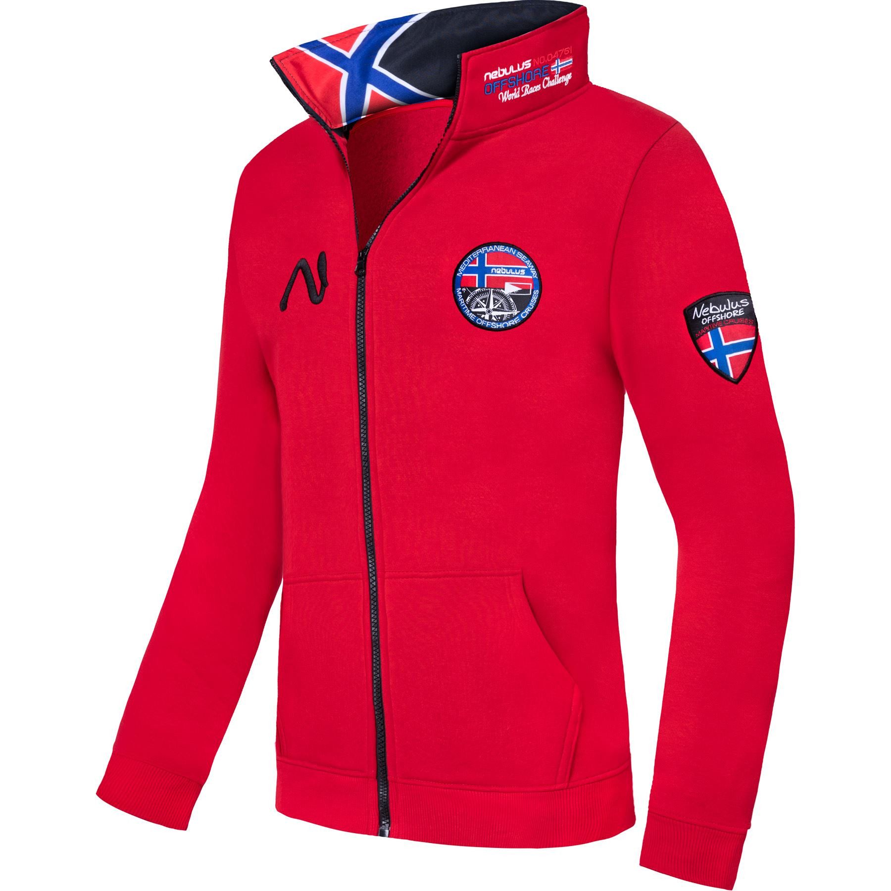 Nebulus Sweatjacke FORMER, P4900 - Herren, rot, M