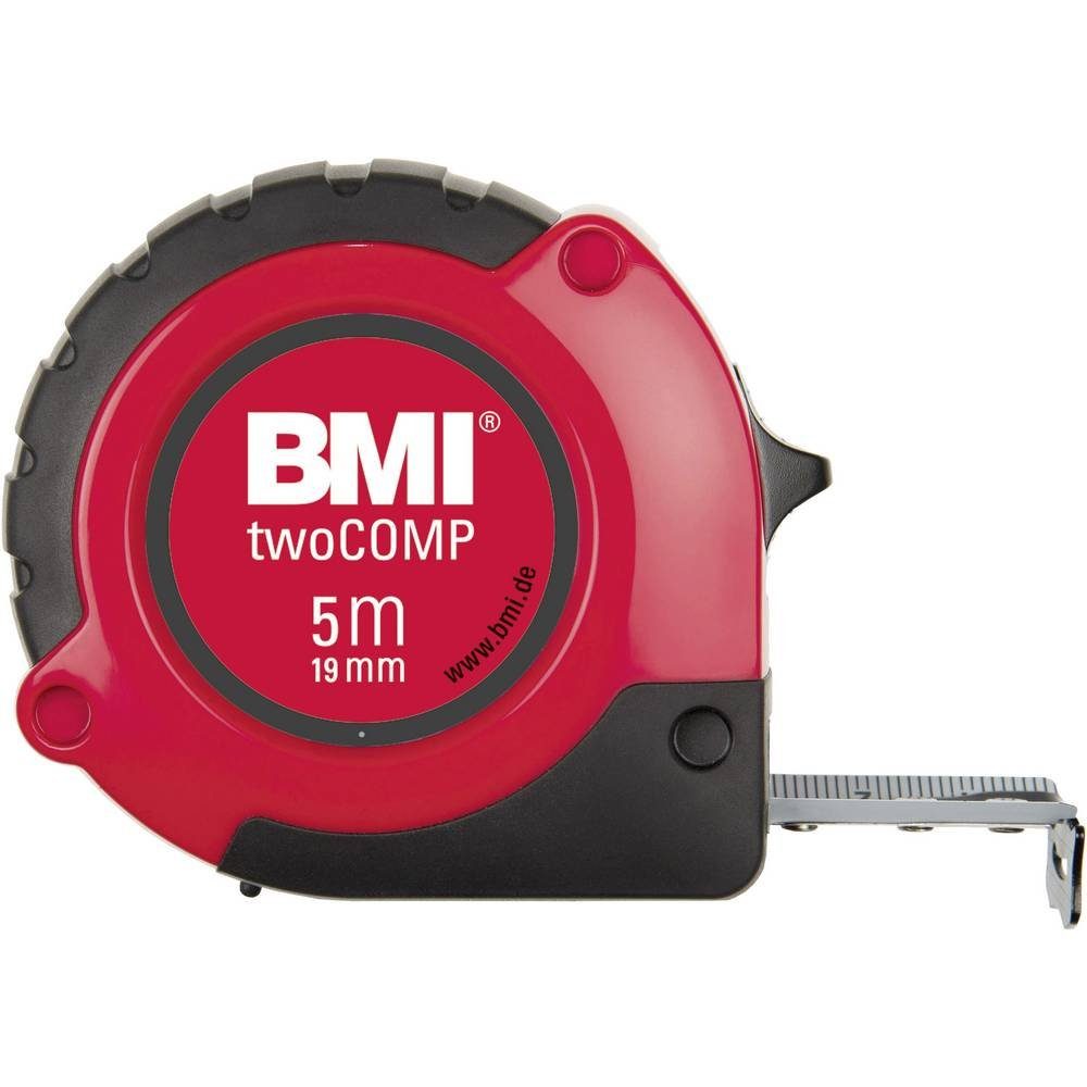 BMI Maßband Taschenbandmaß twoComp-Magnet Länge 8m, Werksstandard (ohne Zertifikat)