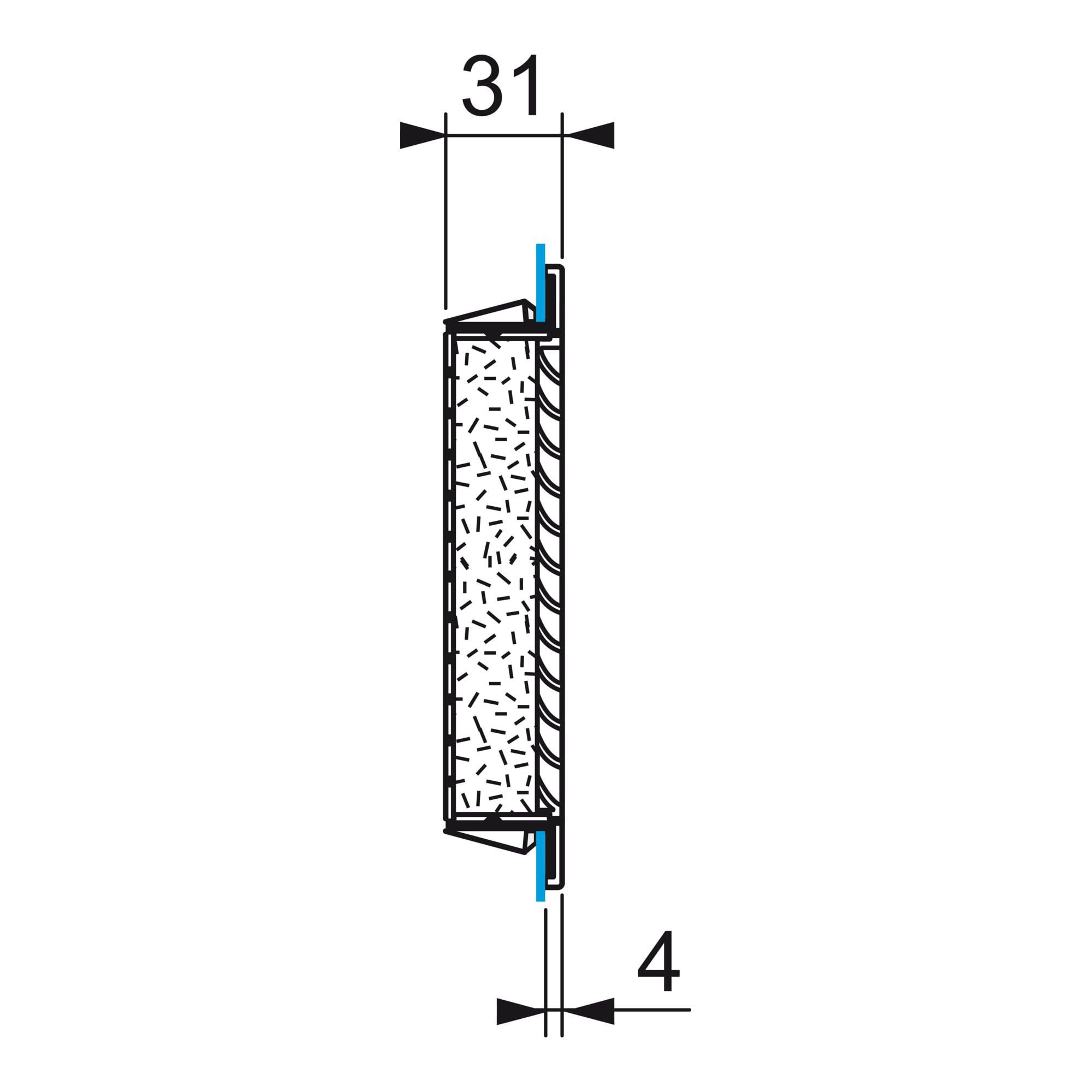 Schneider Electric Lüftungsgitter Schneider Electric Austrittsfilter 125x125mm RAL7035 NSYCAG125LPF