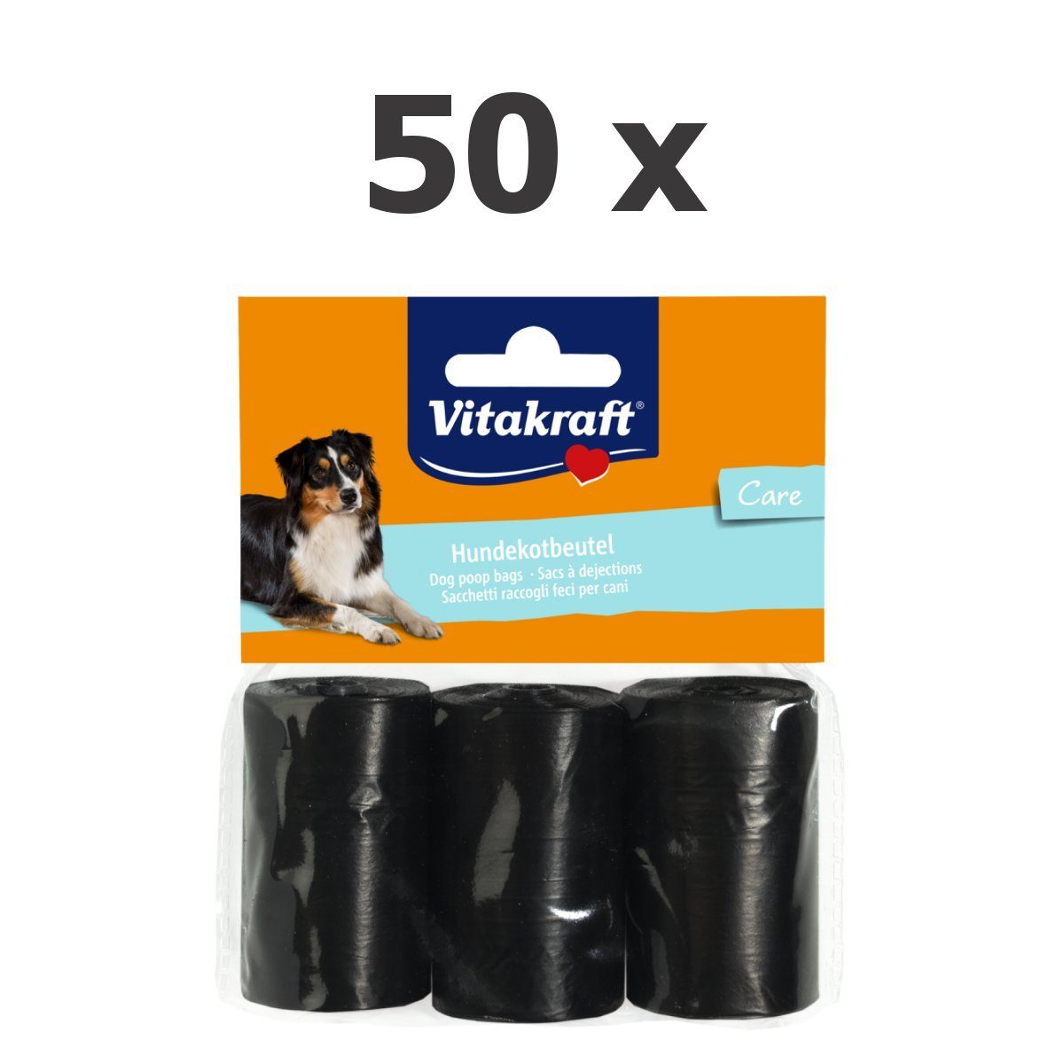 Hundetoilette Hundekotbeutel Nachfüller - 50 Packungen