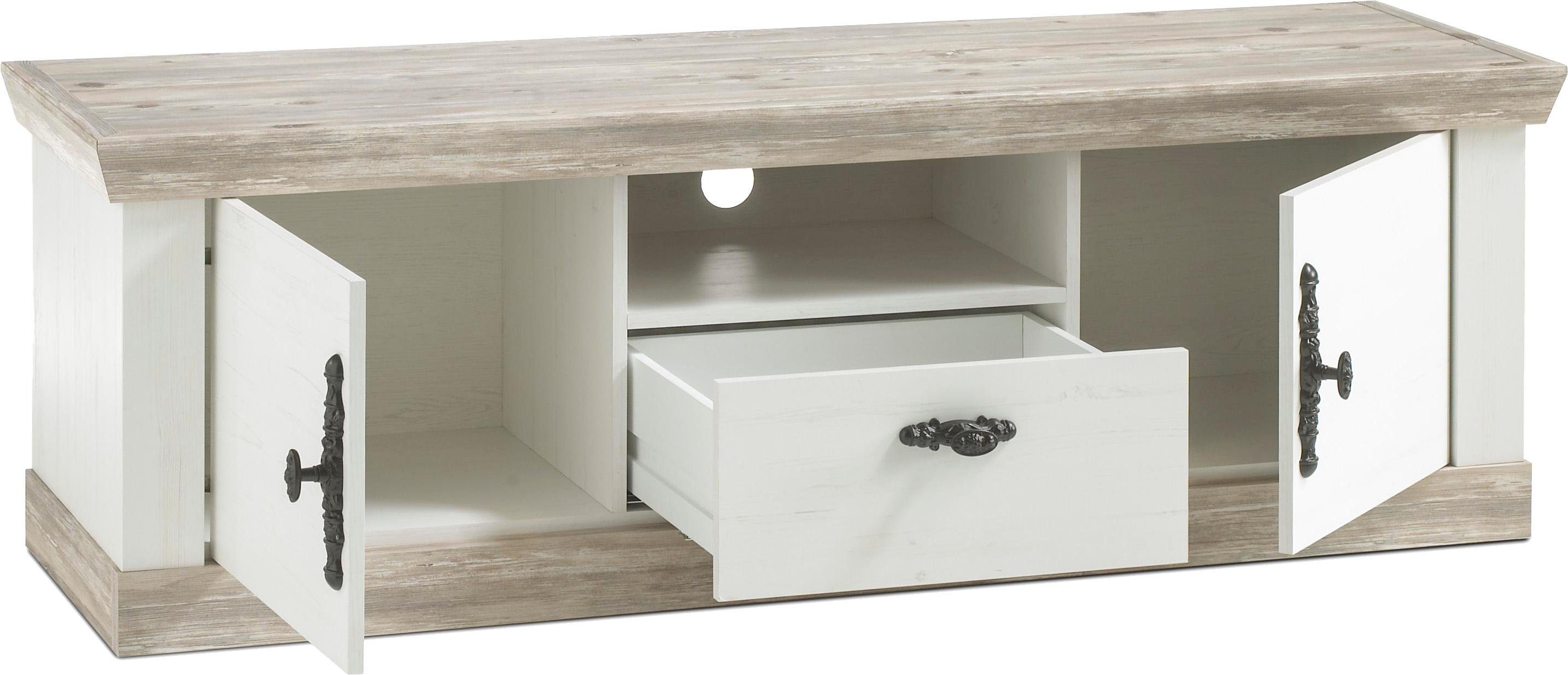 Home affaire Lowboard FlorenzTV-Board, TV-Schrank, im romantischen Landhaus-Look, Fernsehtisch Breite 156 cm – Bild 2 von 5