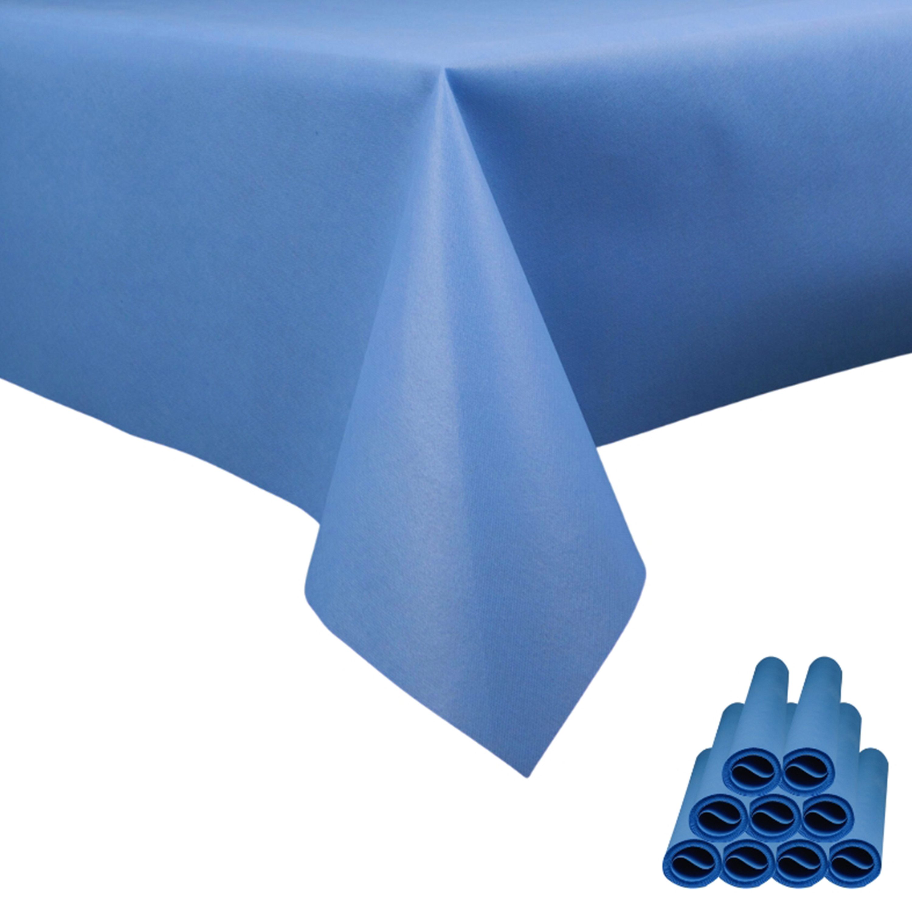 Sensalux Tischdecke Sensalux Tischdecke, abwaschbar, Vorteilspack, 10 Stk, 1x1m, Hellblau