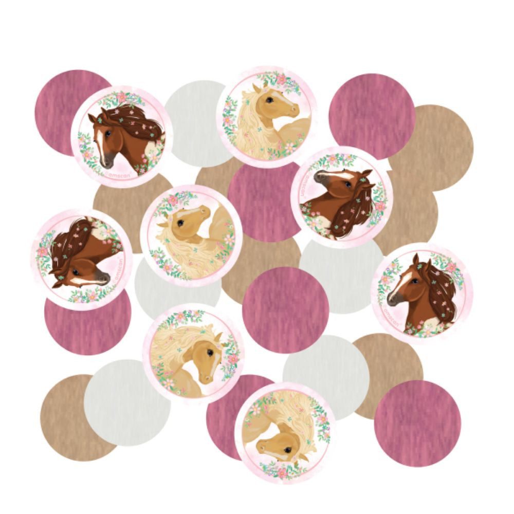 Amscan Konfetti 'Beautiful Horses', Konfetti Papier 14g