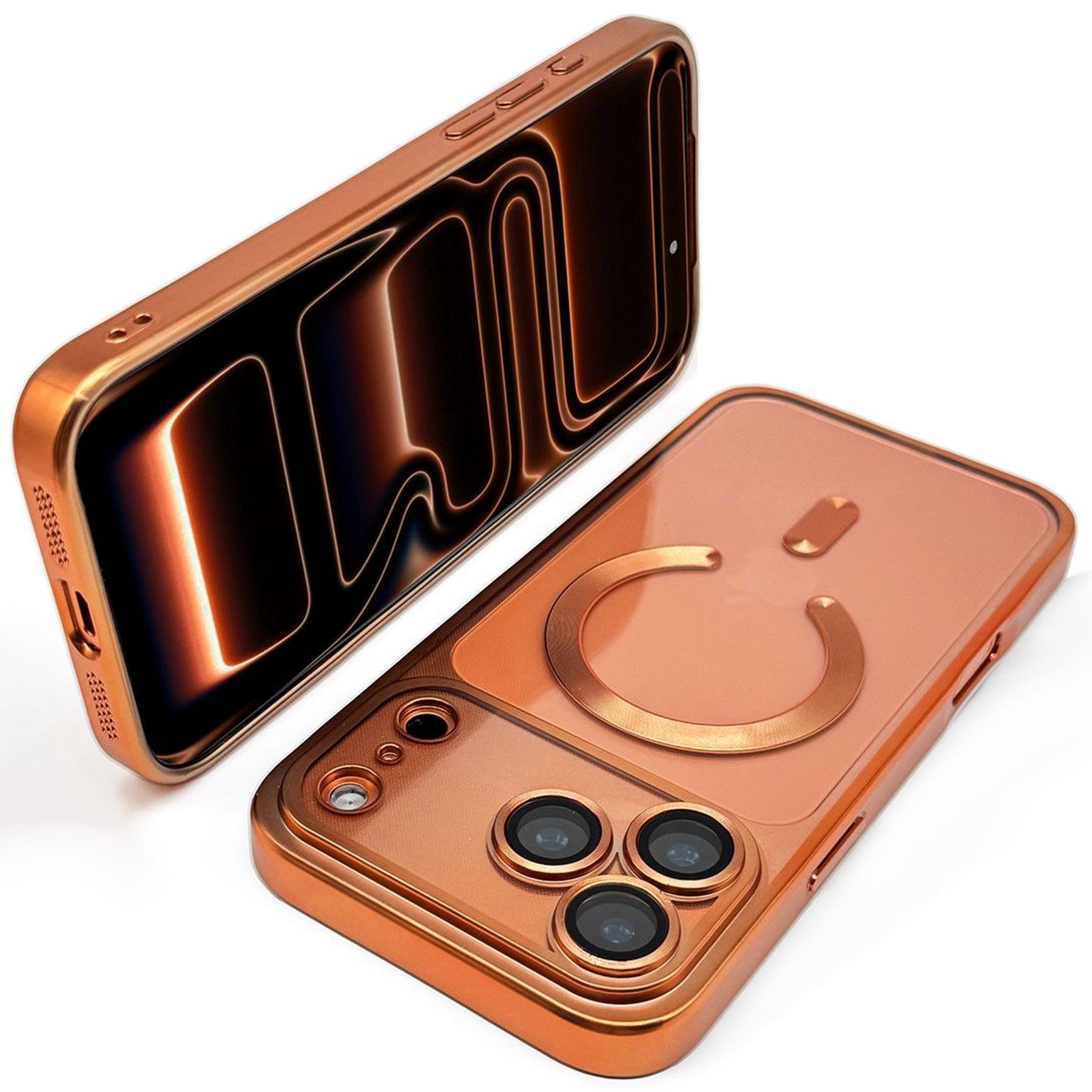 Wörleonline Handyhülle für iPhone 17 Pro / iPhone 17 Pro Max mit integriertem Kameraschutz, in passendem Farbton zur Originalfarbe, MagSafe kompatible Hülle