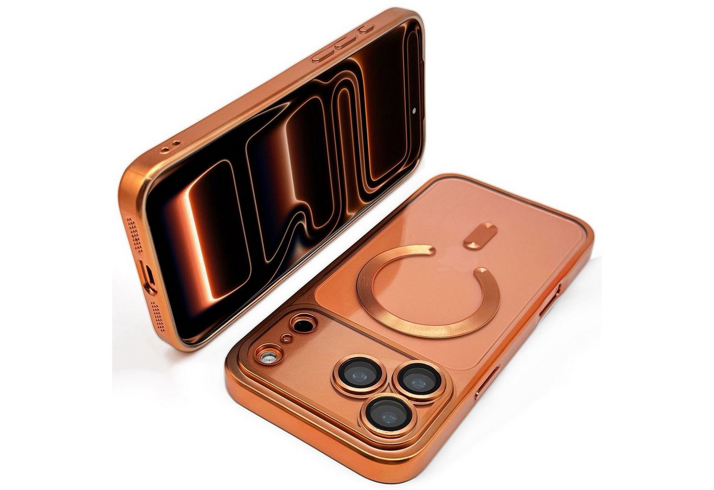 Wörleonline Handyhülle für iPhone 17 Pro / iPhone 17 Pro Max mit integriertem Kameraschutz 6,3 Zoll, in passendem Farbton zur Originalfarbe, MagSafe kompatible Hülle