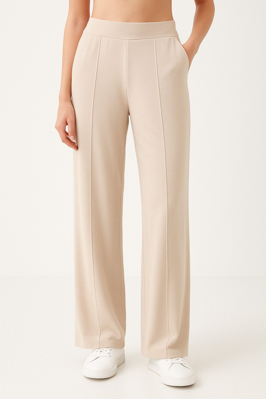 Smith & Solo Jogginghose Damen, Viskose Hose, Elegant Freizeithose Knitterf günstig online kaufen