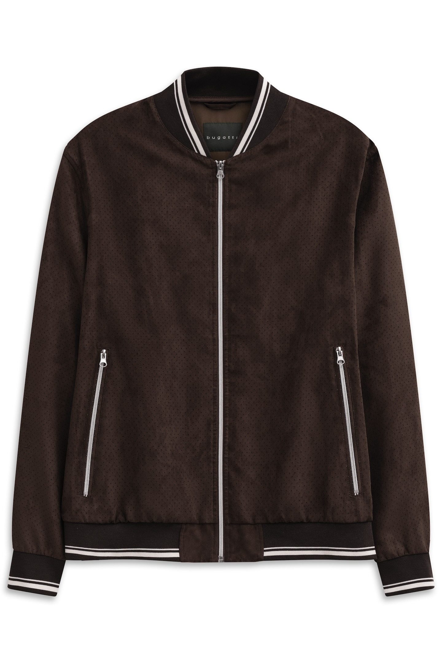 bugatti Collegejacke Regular Fit wasserabweisend trotz leicht perforiertem Oberstoff