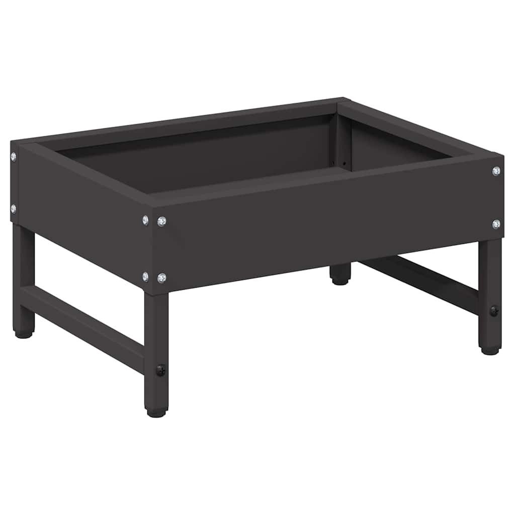 vidaXL Futterspender Vogel-Feeder Schwarz 34 x 26 x 16 cm Kaltgewalzter Stahl
