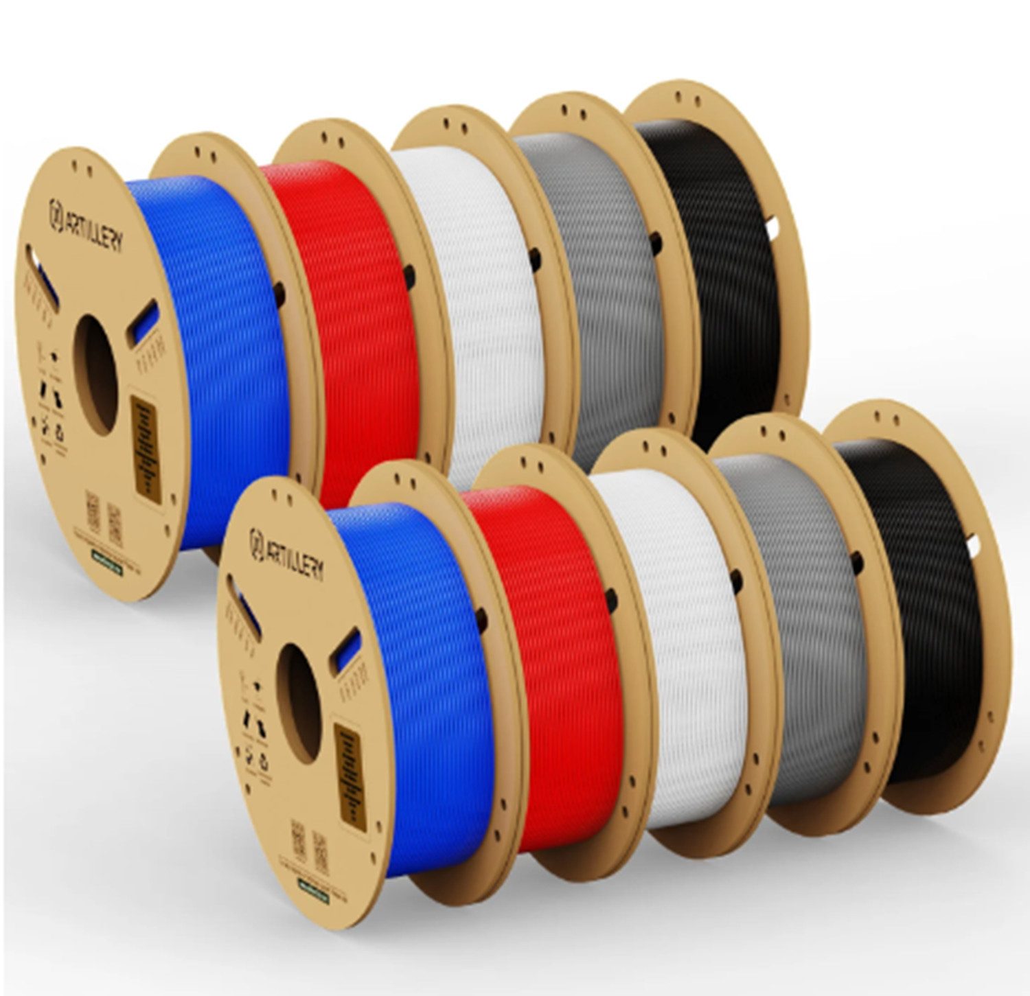 Artillery Filament 3D Drucker PLA Filament 1,75mm, 10kg 3D-Druckmaterialien Hohe Festigkeit, Einfach zu Drucken
