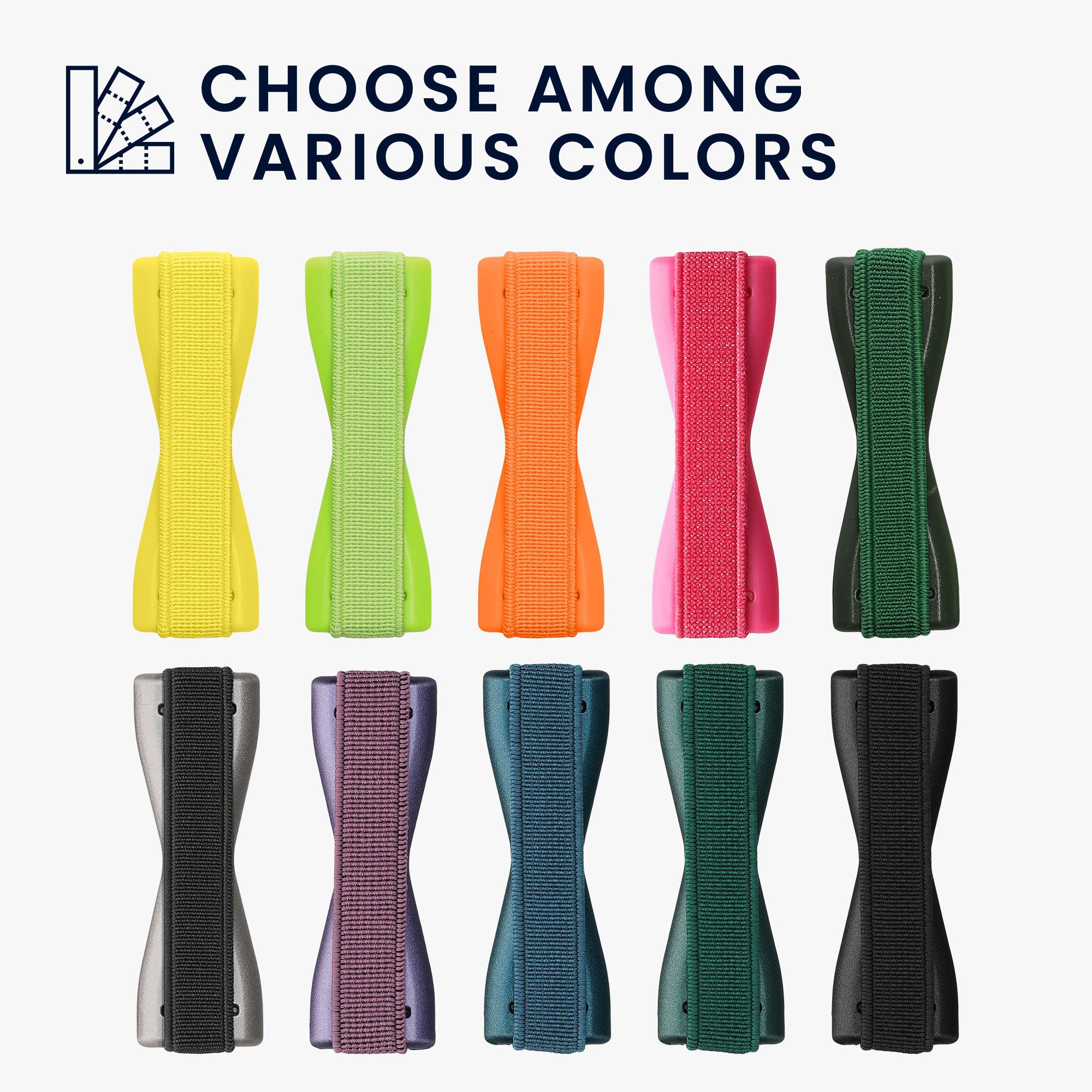 kwmobile Popsockets Smartphone Fingerhalter 3 Set, (3-tlg., Handy Halter Griff Halterung Einhandbedienung - 3x Handyhalter)