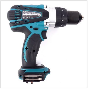 Makita Schlagbohrmaschine DHP 458 ZE Akku Schlagbohrschrauber 18V 91Nm + Einlage für Makpac