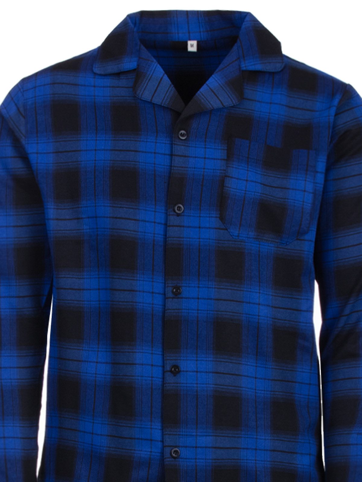 Henry Terre Schlafanzug Pyjama Set Langarm - kariert