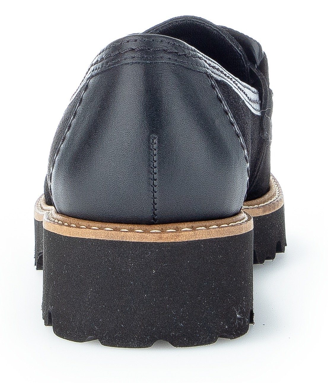 hochwertiger schwarz Gabor Leder-Innensohle mit Slipper