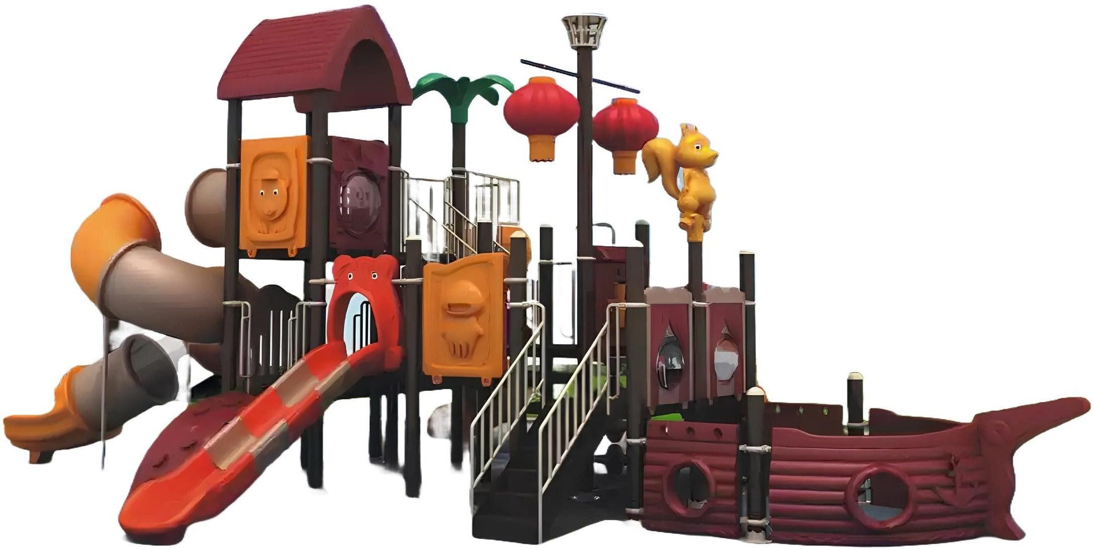 Xlmoebel Spielturm Maßgefertigter Spielturm aus Holz für den Garten mit Kletterelementen, Hergestellt in Europa