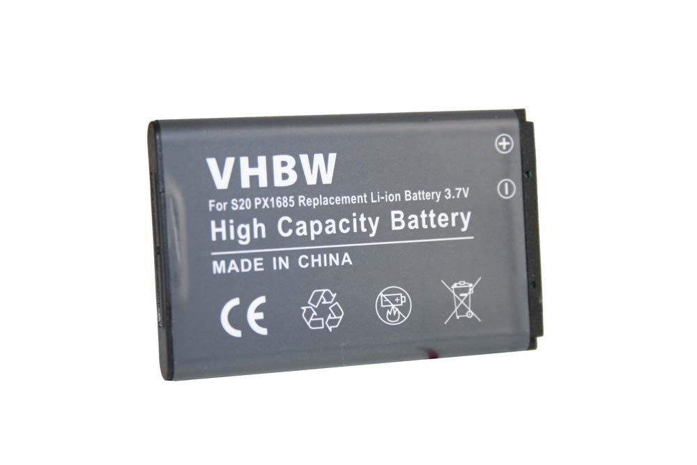 vhbw kompatibel mit Aiptek PowerWalker PW-V1 Kamera-Akku Li-Ion 1000 mAh (3,7 V)
