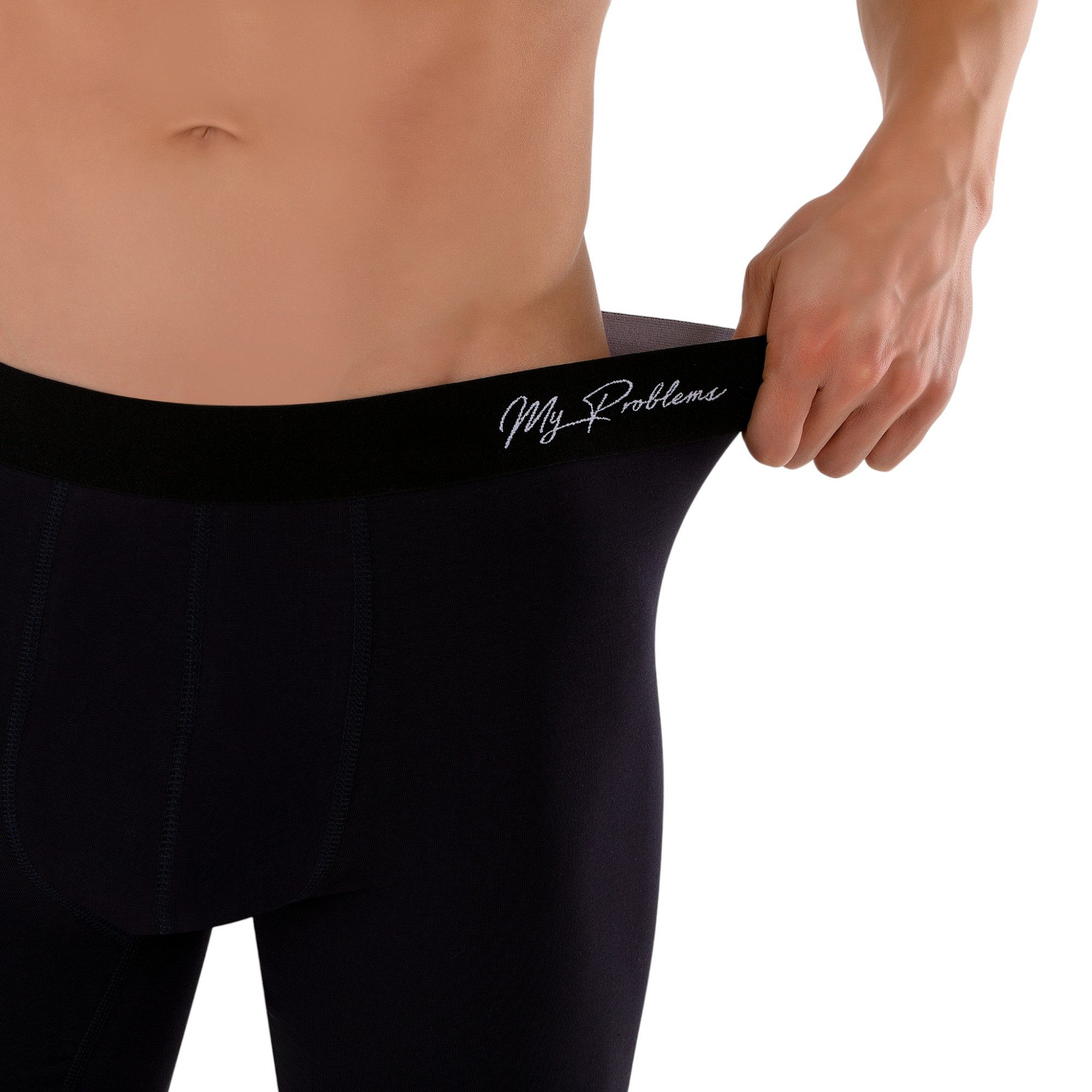 Myproblems Boxershorts Langes Bein 6er Pack Baumwolle Boxershorts Unterwäsche Herren S-4XL