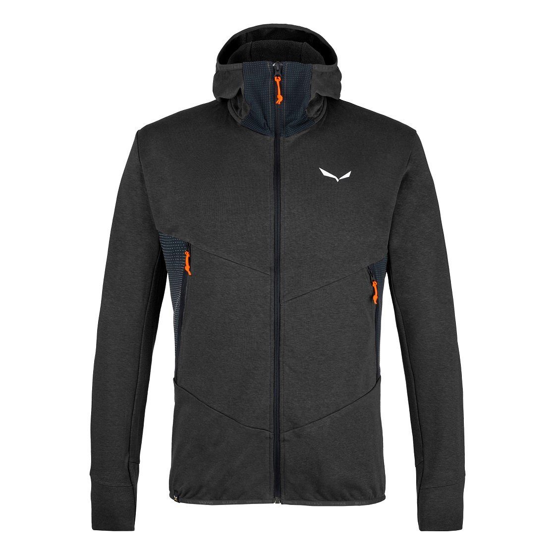 Salewa Fleecejacke Kletter-Kapuzenjacke Lavaredo Hemp (kühlender Tragekomfort) schwarz