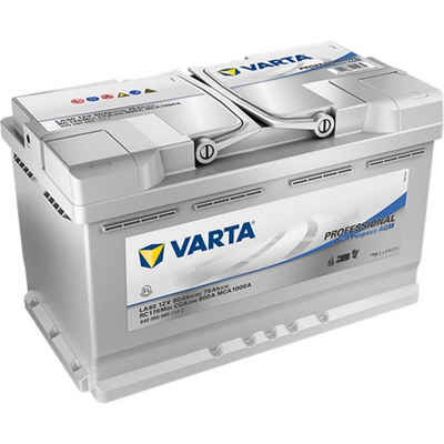 VARTA VARTA LA80 Professional Dual Purpose AGM 80Ah 12V 800A Batterie Batterie, (12 V V)