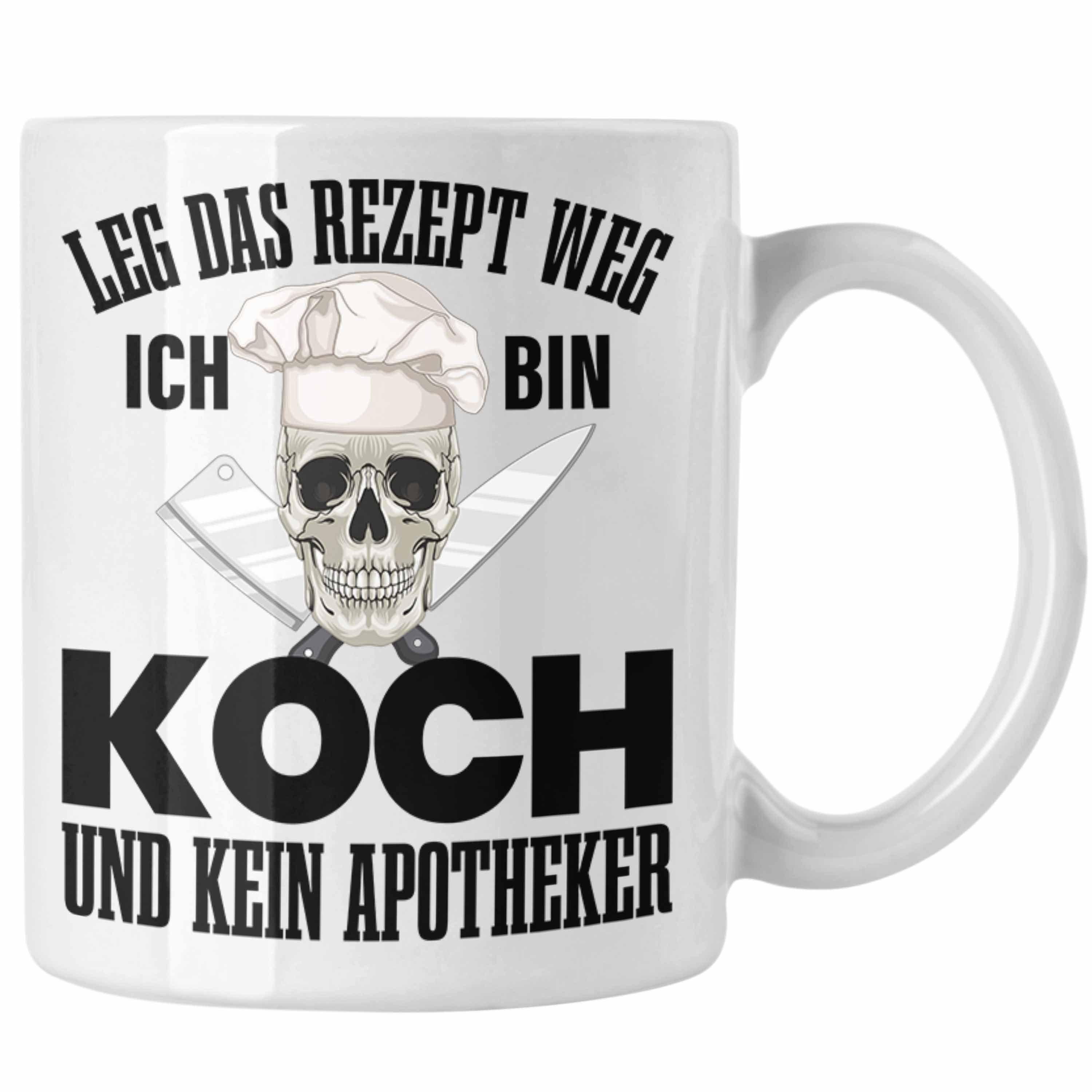 Trendation Tasse Trendation - Koch Geschenke Männer Tasse Lustig Geschenk für Koch Köchin Geschenkidee Frauen Weiss