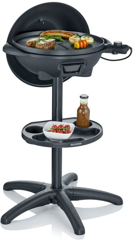 Severin Standgrill PG 8541, 2000 W, Elektrogrill mit Haube