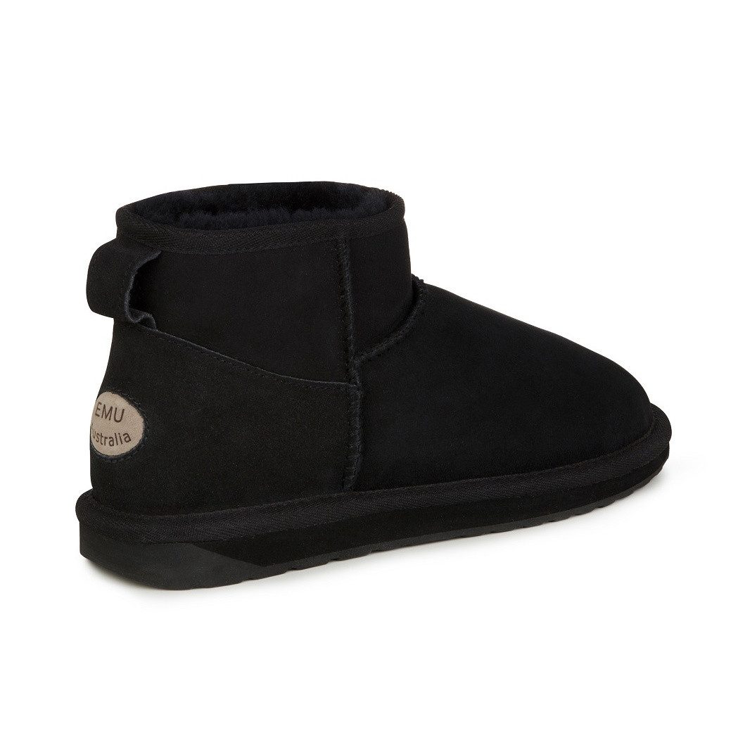 Emu Australia Stinger Micro (Fütterung aus doppeülter Schaffswolle) schwarz Damen Winterstiefel – Bild 3 von 5