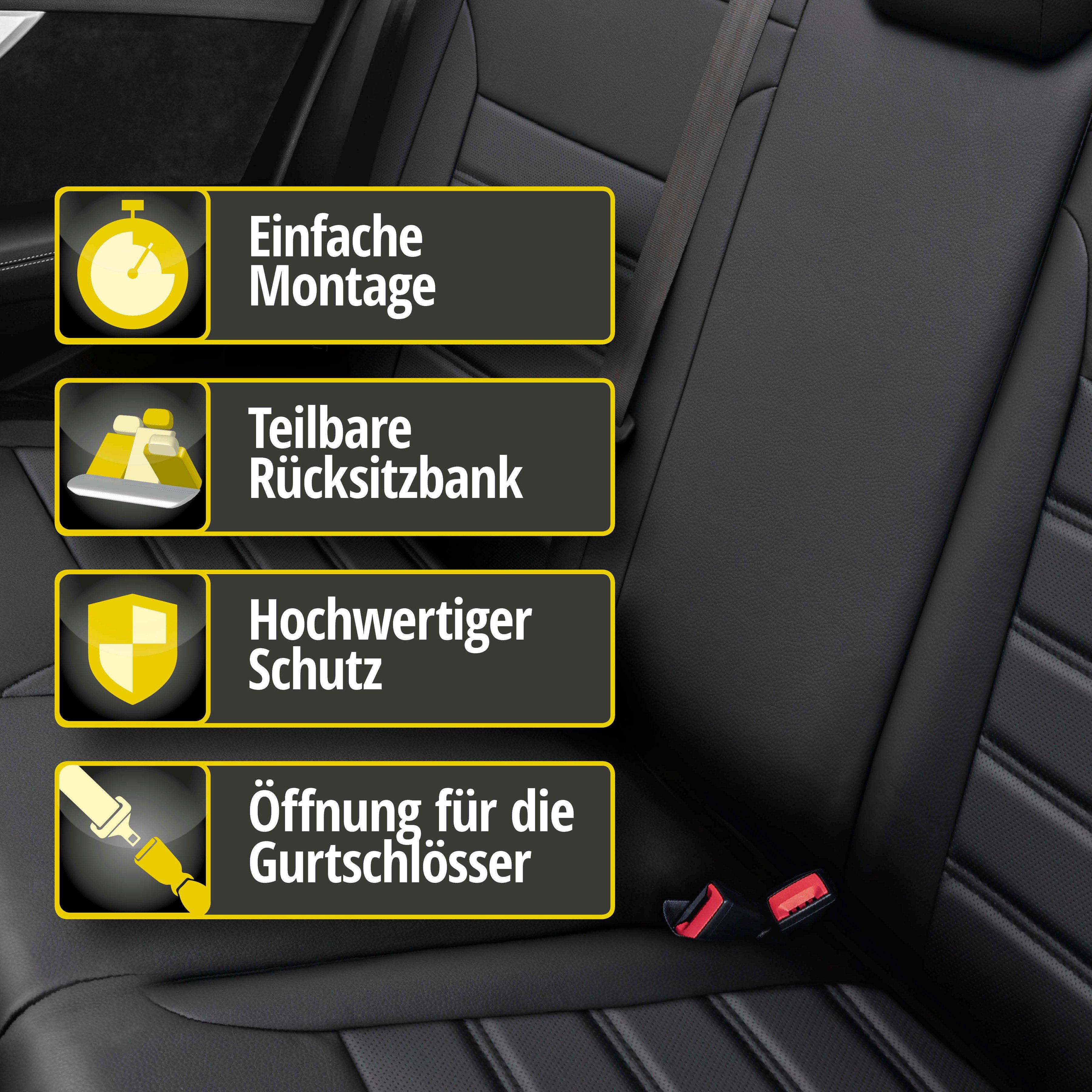 WALSER Autositzbezug, für VW 2016 Tiguan Baujahr Comfortline heute 