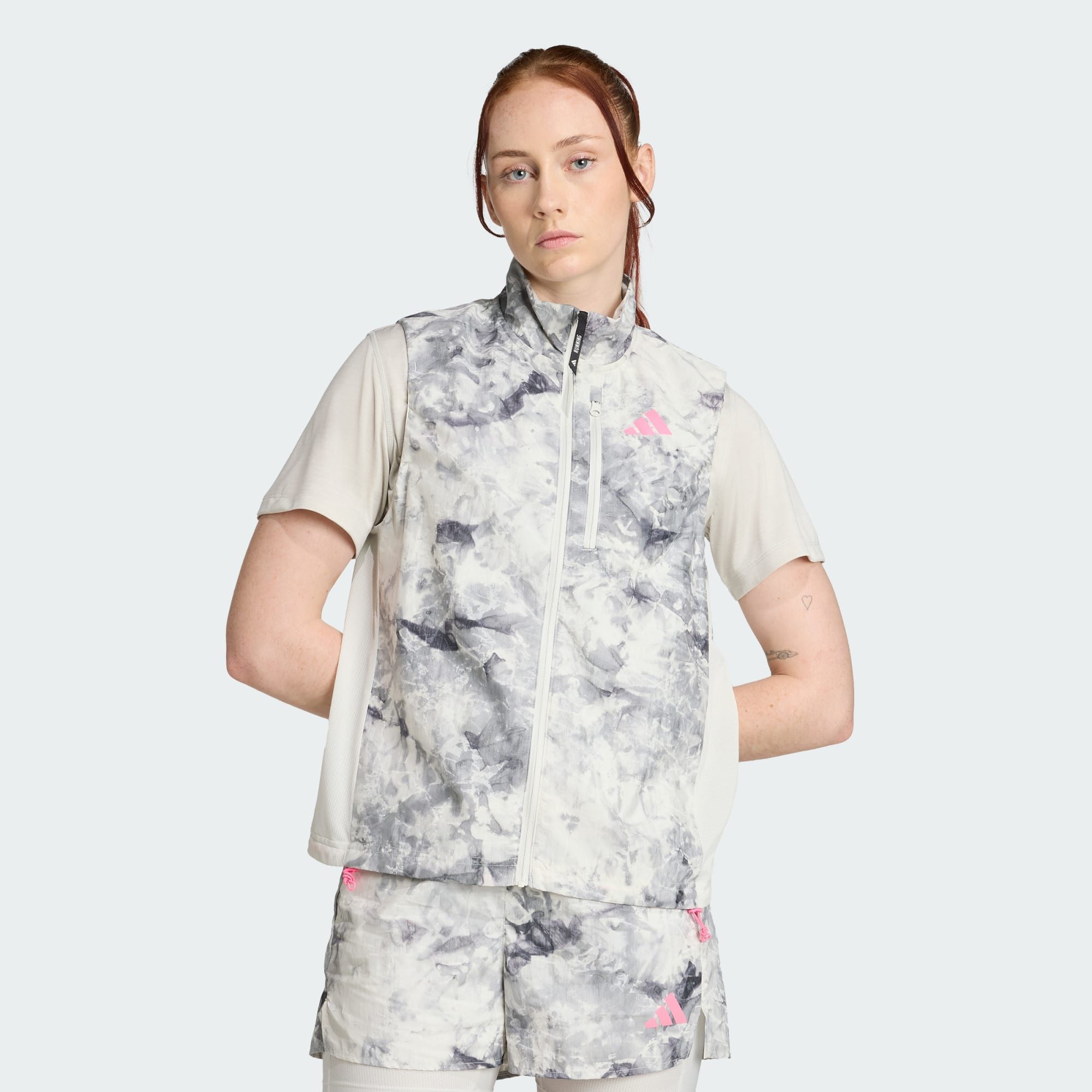 adidas Performance Sweatweste OWN THE RUN SPRAY DYE WESTE