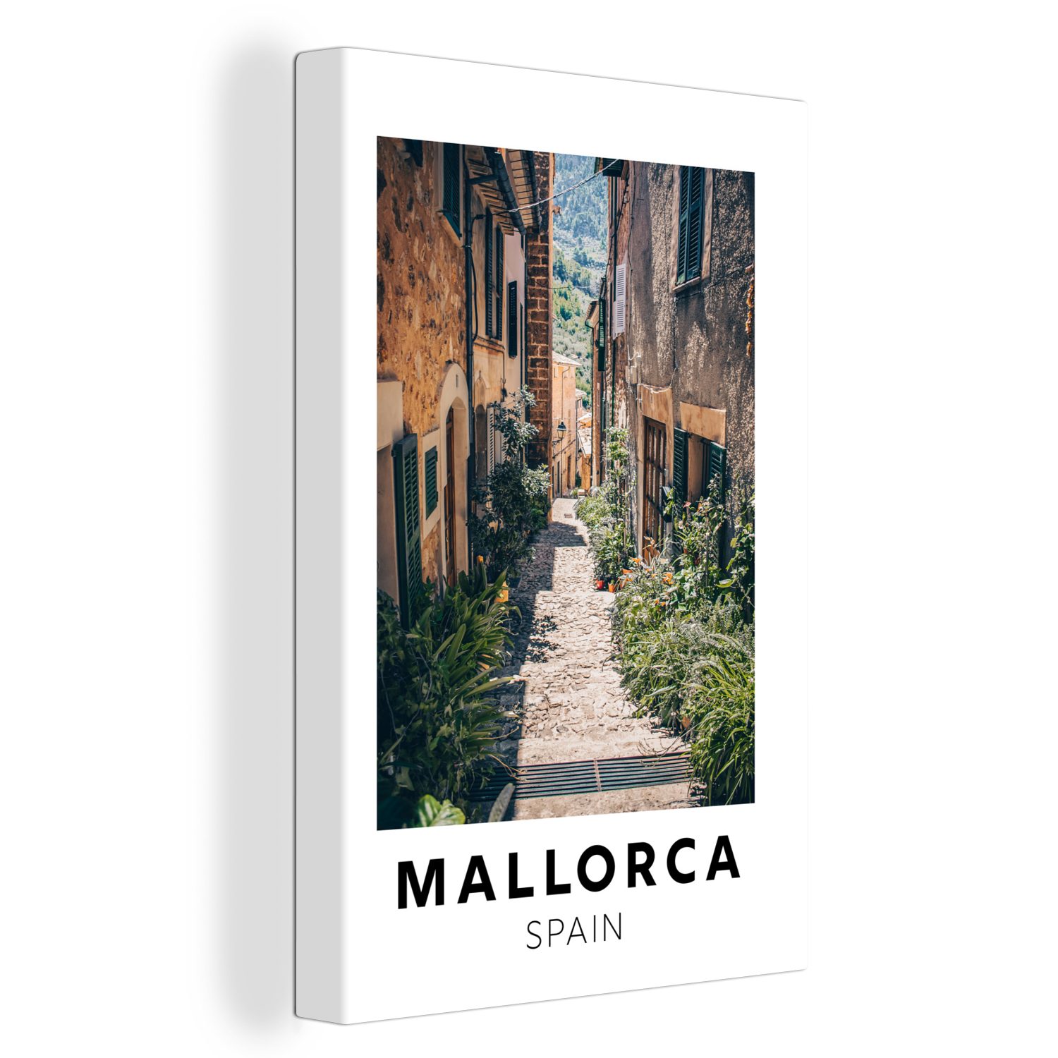 OneMillionCanvasses® Leinwandbild Spanien - Mallorca - Steine, (1 St), Leinwandbild fertig bespannt inkl. Zackenaufhänger, Gemälde, 20x30 cm