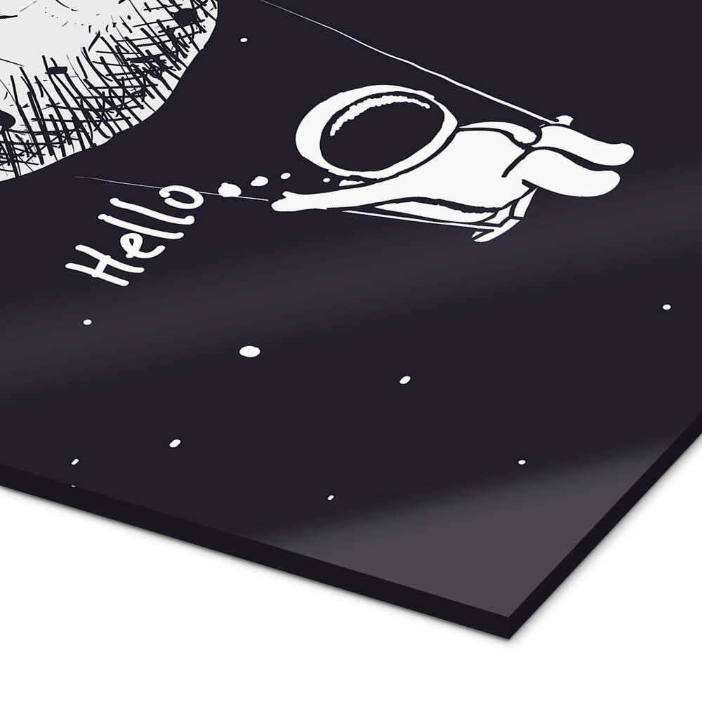 Posterlounge Wandbild Mondschaukel, Kidz Collection, erhältlich als Poster, Leinwandbild, Wandsticker oder Acrylglasbild