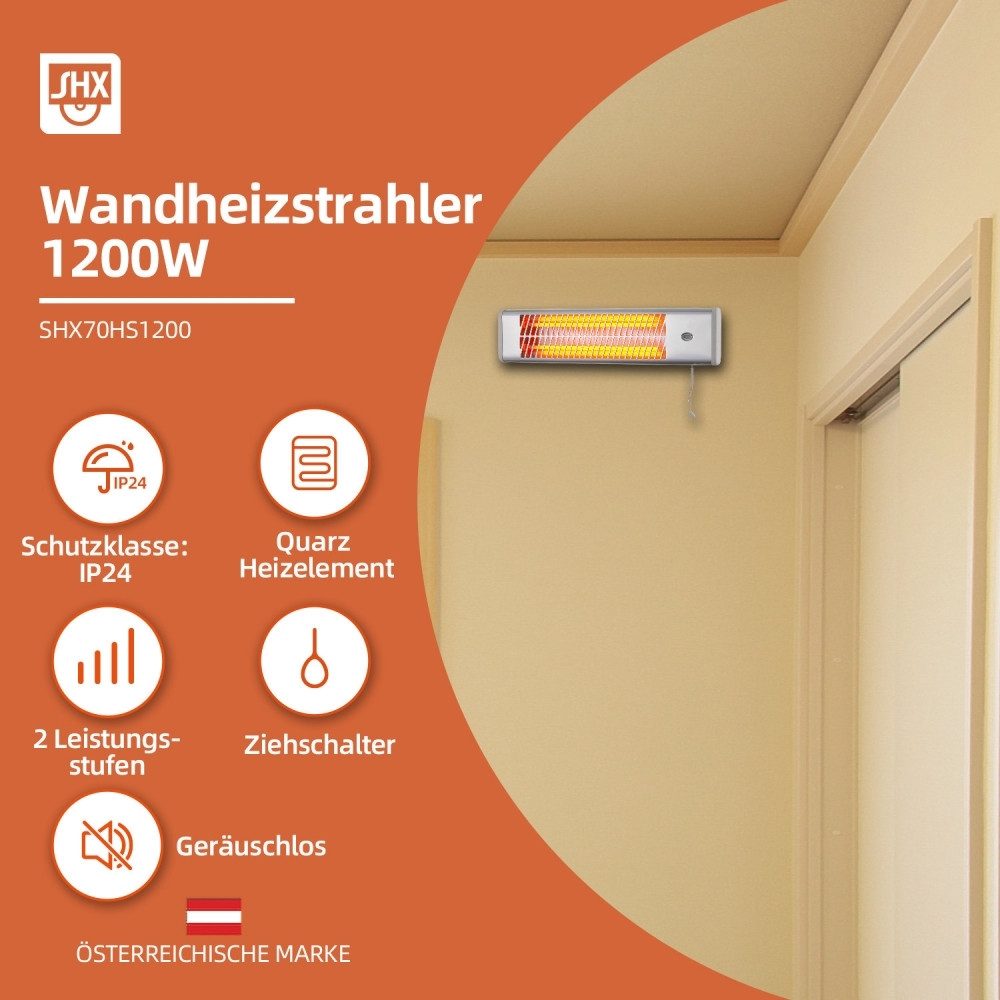SHX Heizstrahler SHX SHX70HS1200 Wand Heizstrahler günstig online kaufen