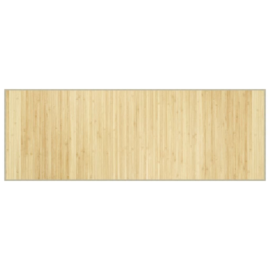 Teppich Teppich Rechteckig Hell Natur 70x200 cm Bambus