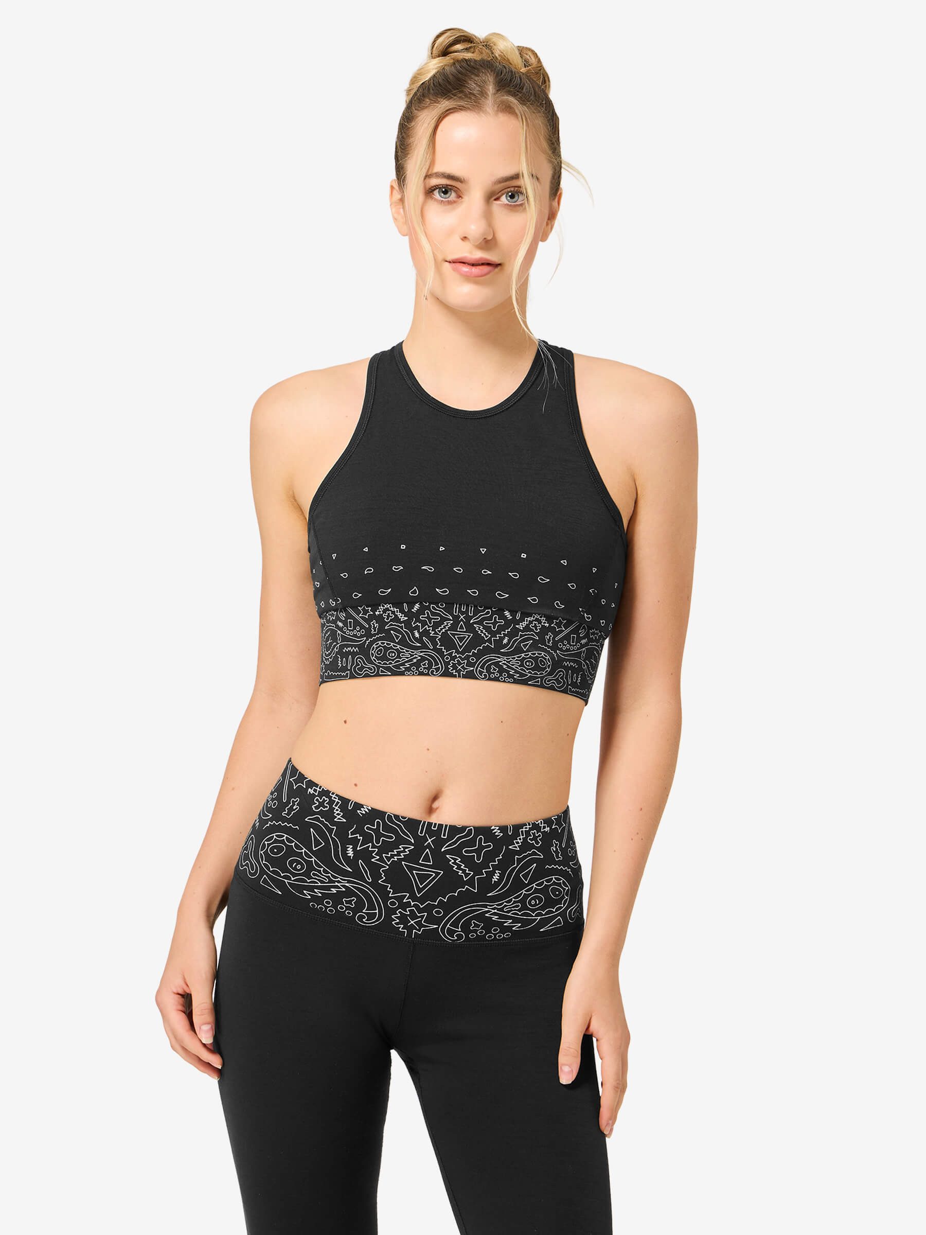 SUPER.NATURAL Sporttop für Damen,Merino W BANDANA LF TOP Sehr leicht und extra atmungsaktiv