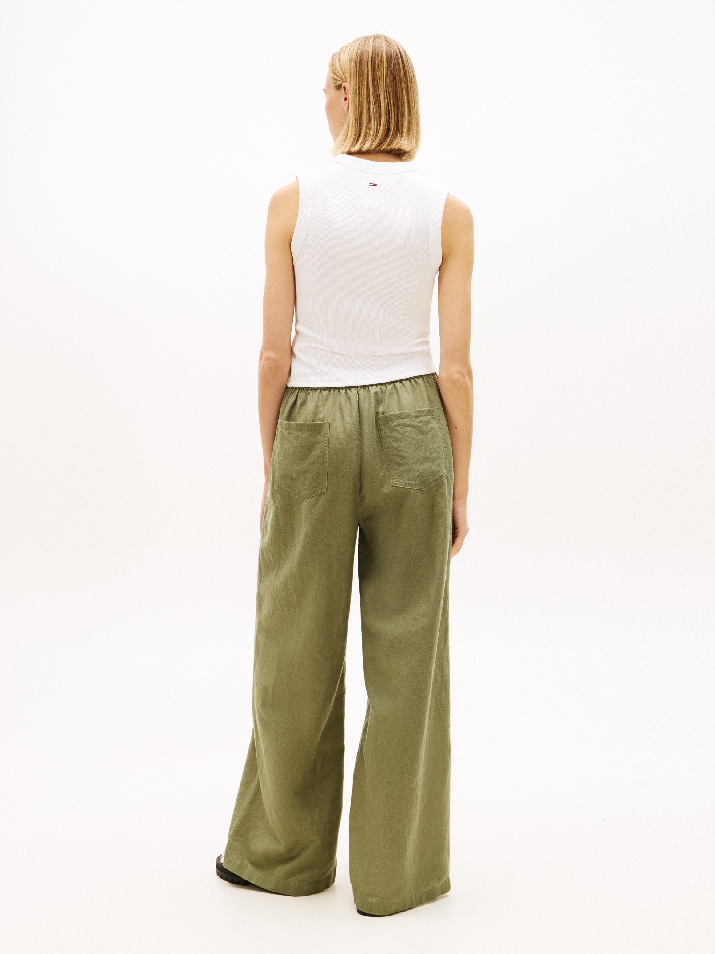 Tommy Jeans Schlupfhose TJW ESSENTIAL LINEN PANTS mit Leinen, Loose Fit – Bild 5 von 5