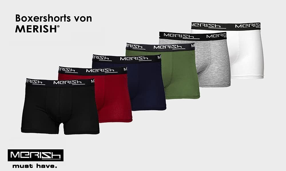 MERISH Boxershorts MERISH Boxershorts Herren 8er Pack S-5XL Unterwäsche Unterhosen Männer (Spar-Set)