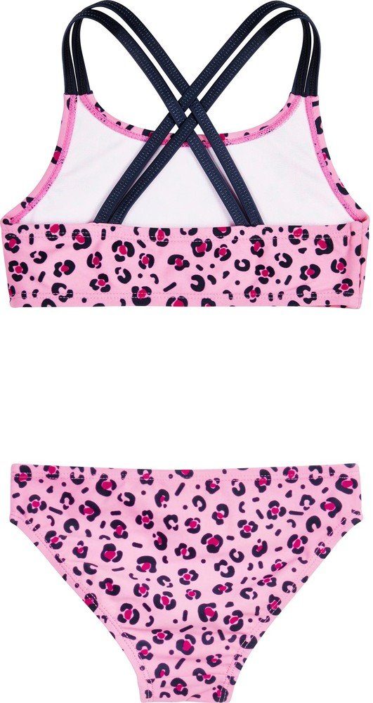 UV-Schutz Bikini Playshoes Pink Leo-Print Badeshorts