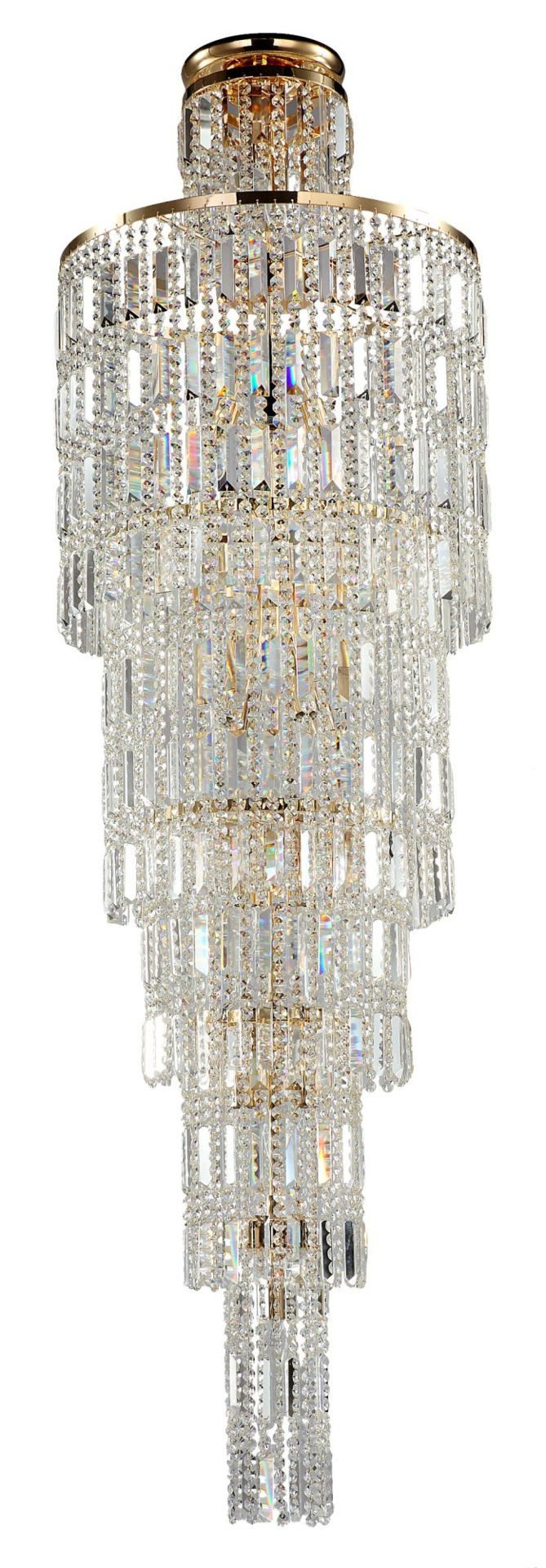 MAYTONI DECORATIVE LIGHTING Kronleuchter Niagara 51.5x170.5x51.5 cm, ohne Leuchtmittel, hochwertige Design Lampe & dekoratives Raumobjekt