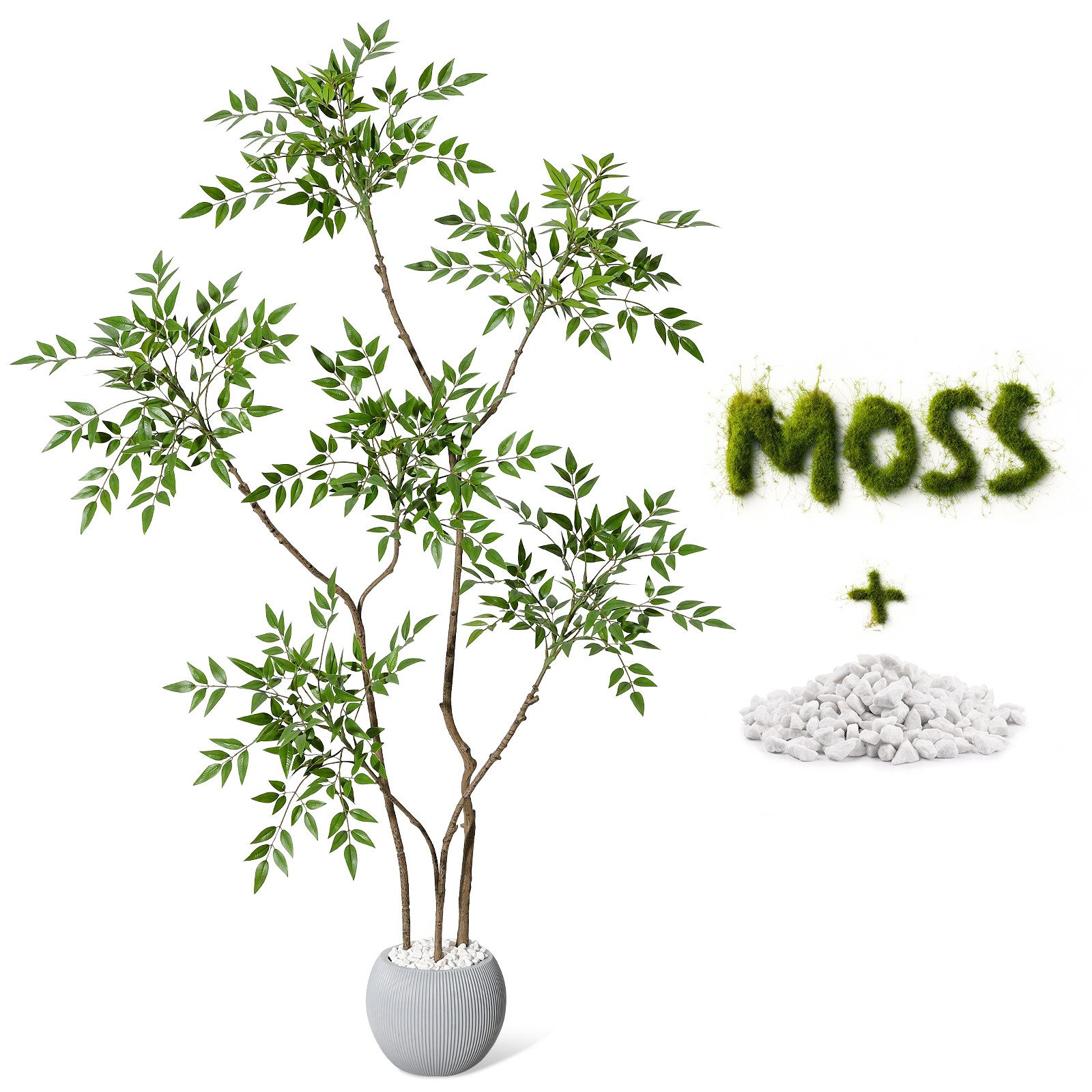 Kunstbaum Künstlicher Himmelsbambus Kunstpflanzen Künstliche Zimmerpflanze, günstig online kaufen