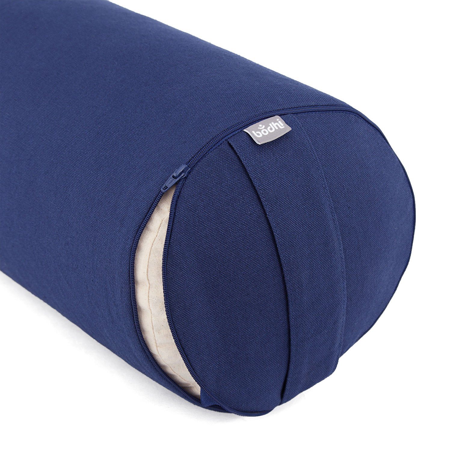 bodhi Yoga Bolster BASIC blau, Dinkelhülsen